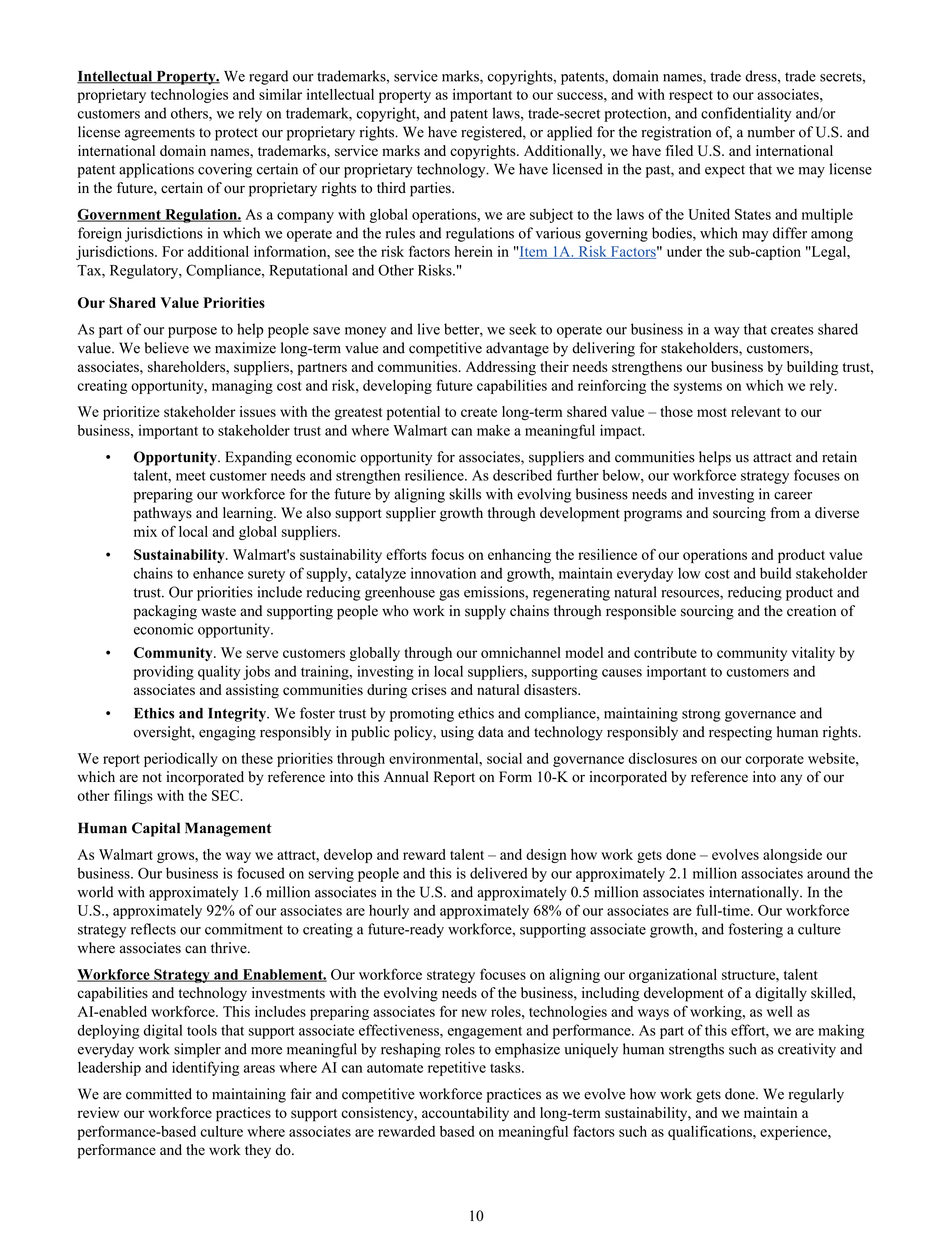 Walmart Annual Report — page 12