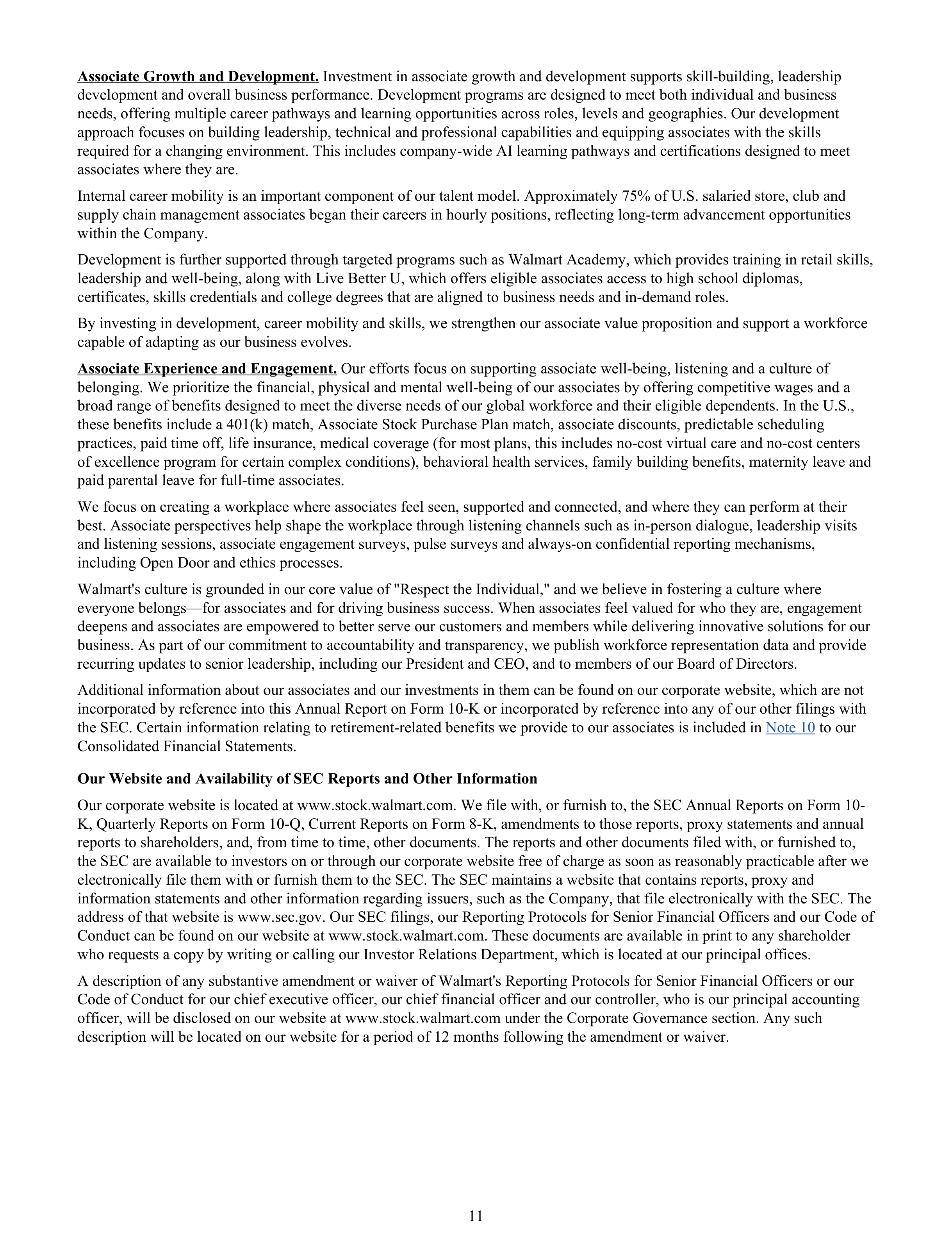 Walmart Annual Report — page 13