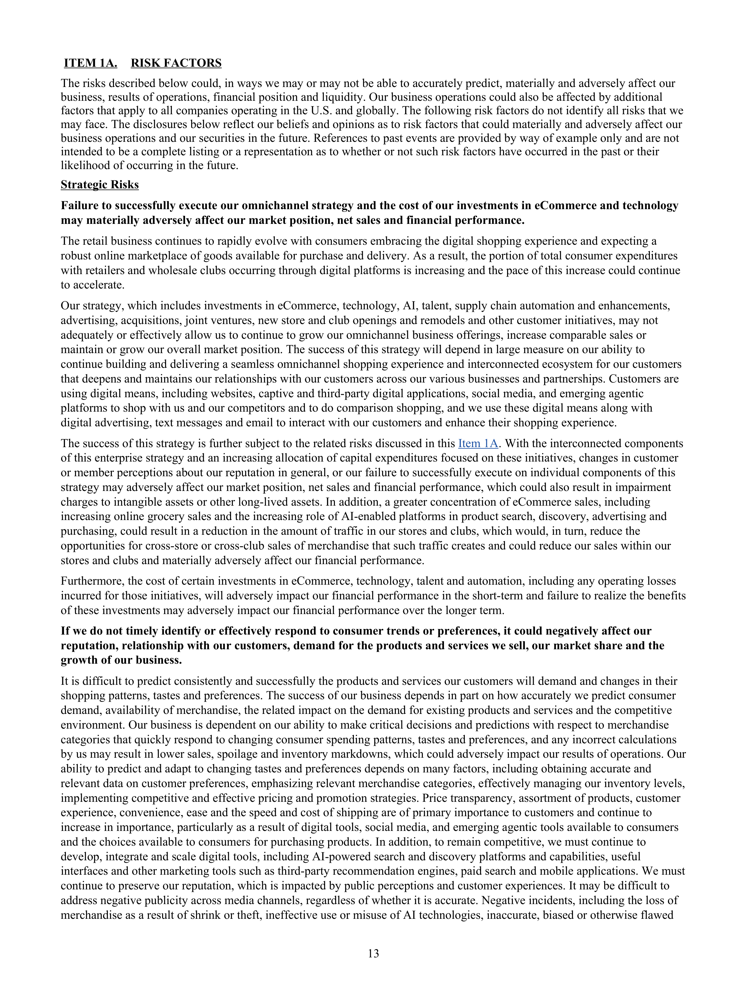 Walmart Annual Report — page 15