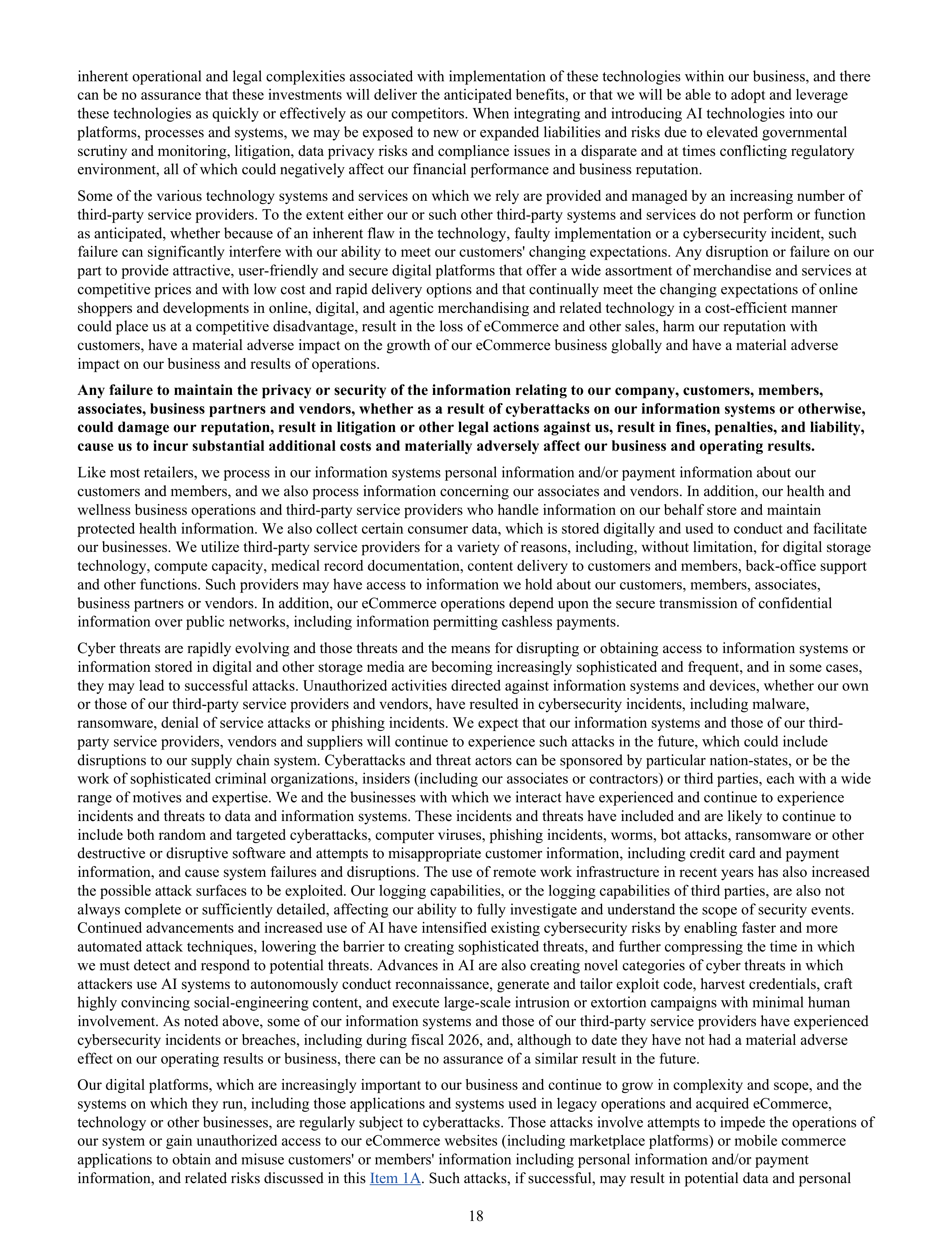 Walmart Annual Report — page 20