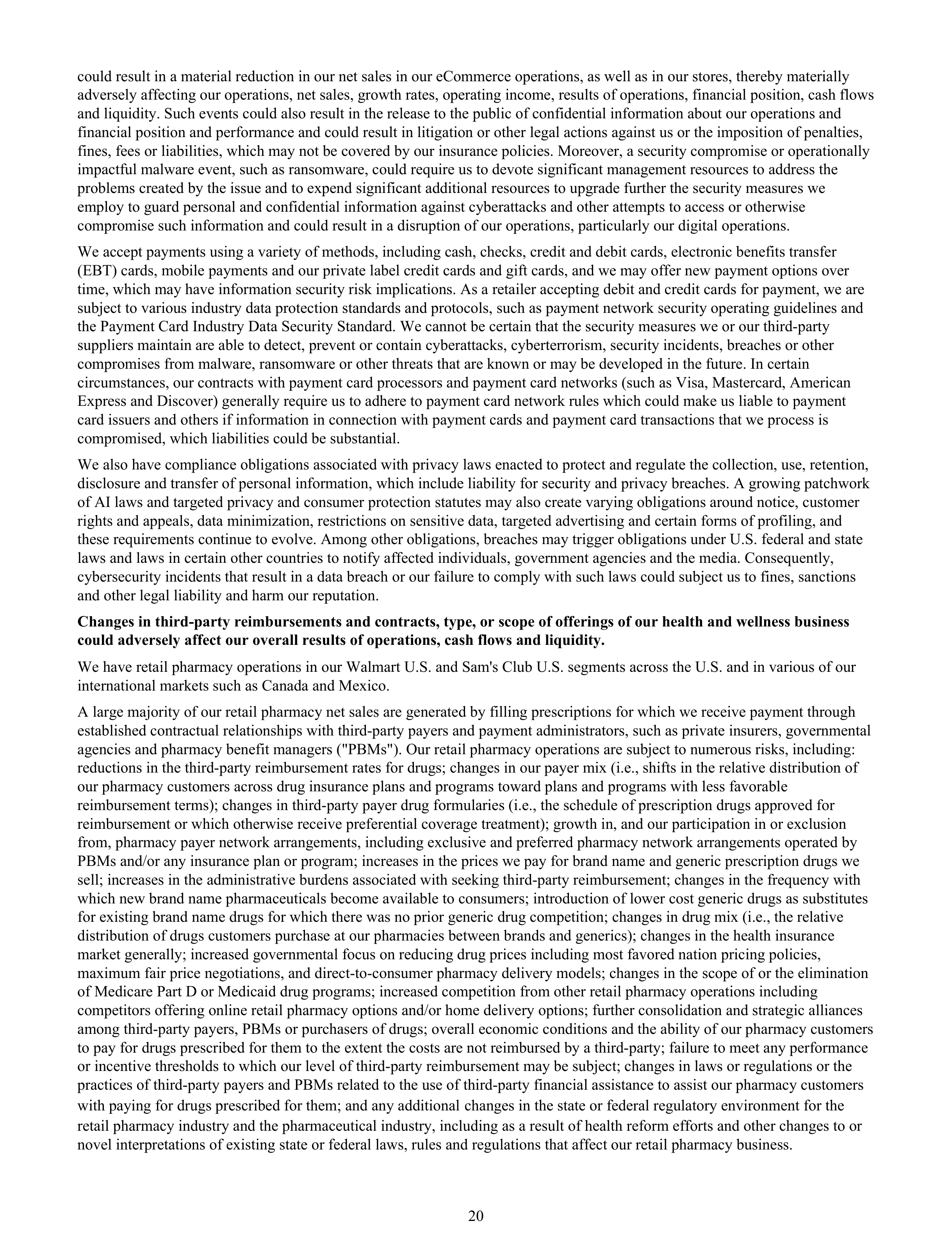 Walmart Annual Report — page 22