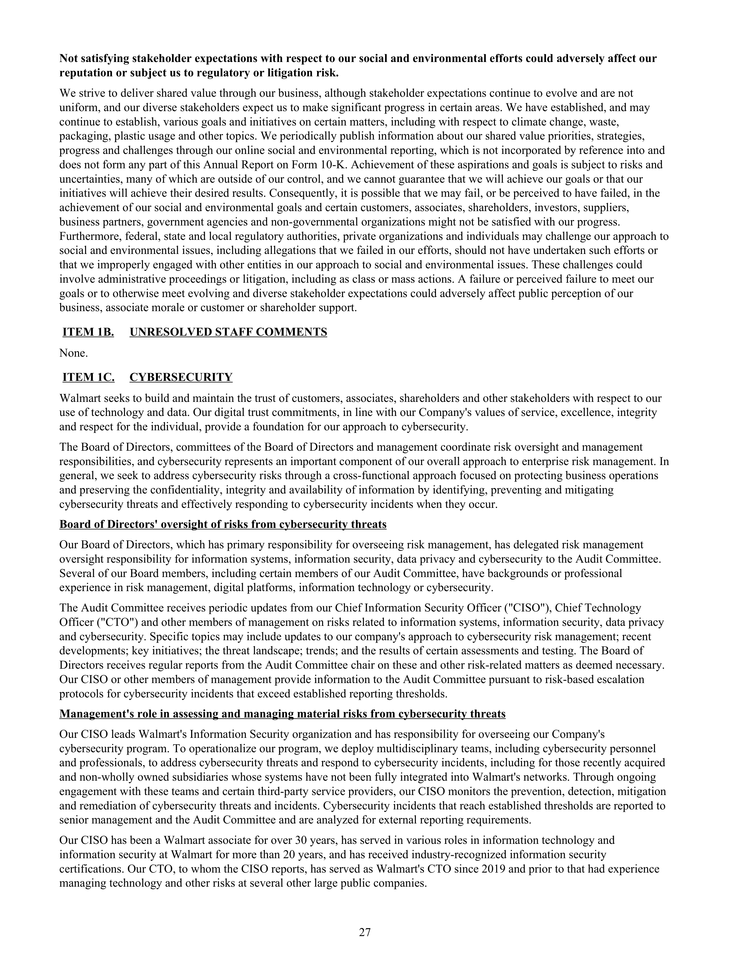 Walmart Annual Report — page 29