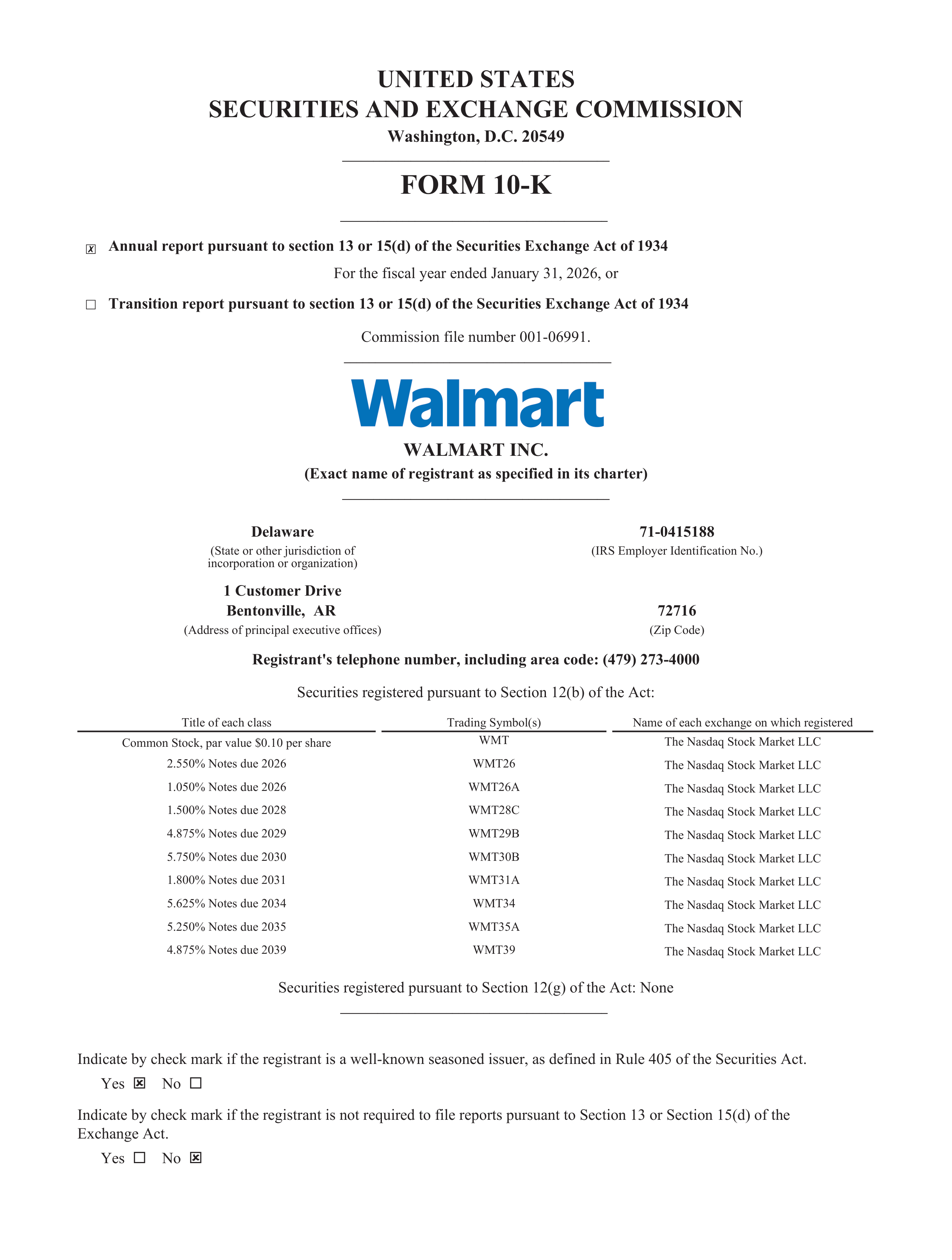 Walmart Annual Report — page 3