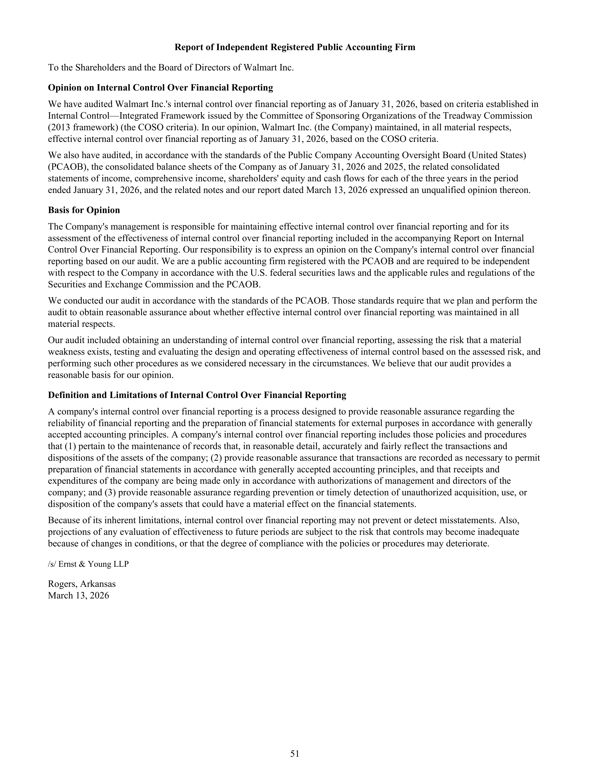 Walmart Annual Report — page 53