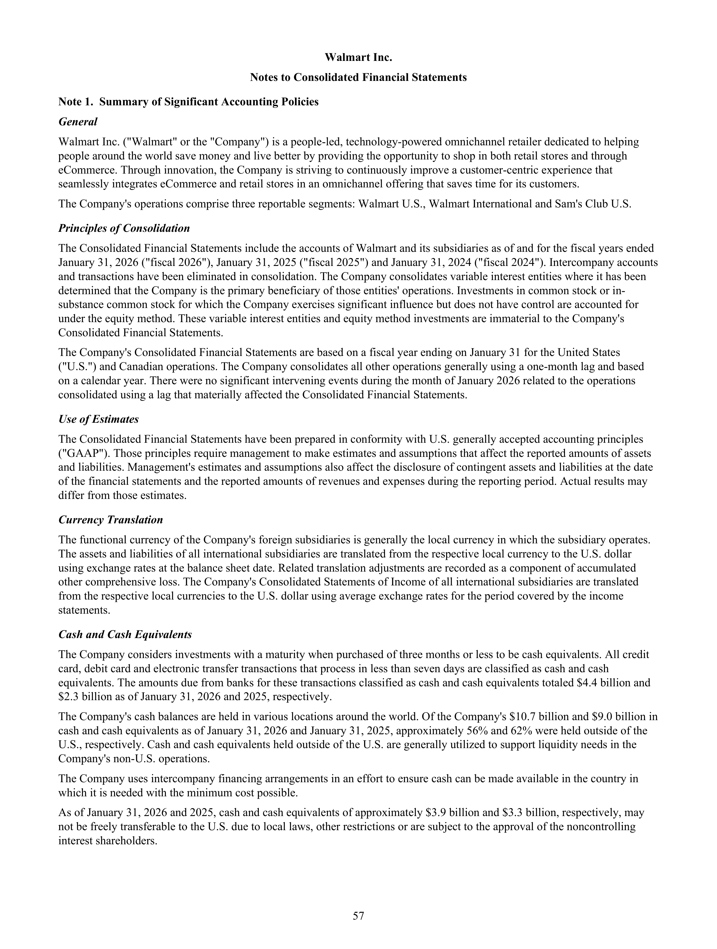 Walmart Annual Report — page 59