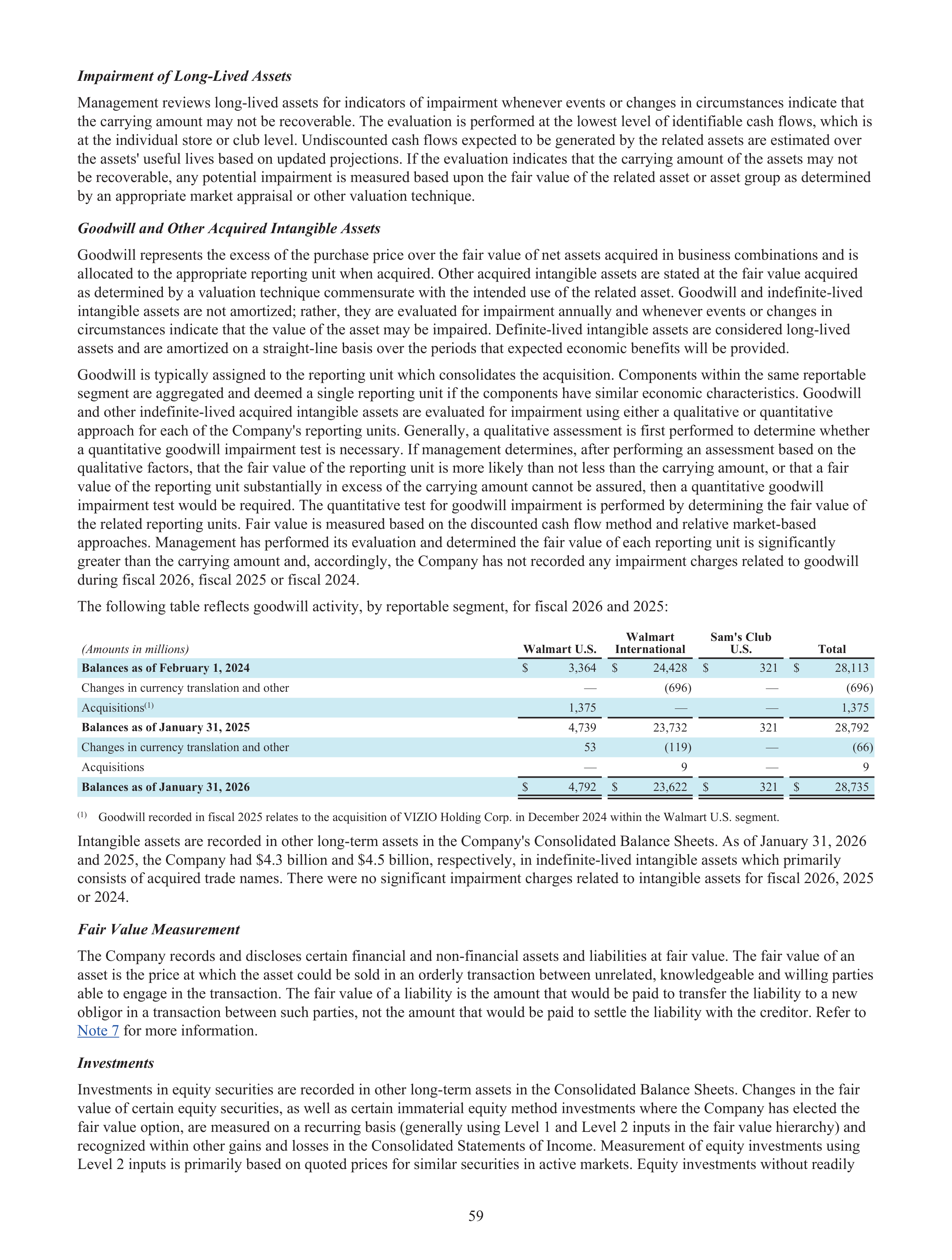 Walmart Annual Report — page 61