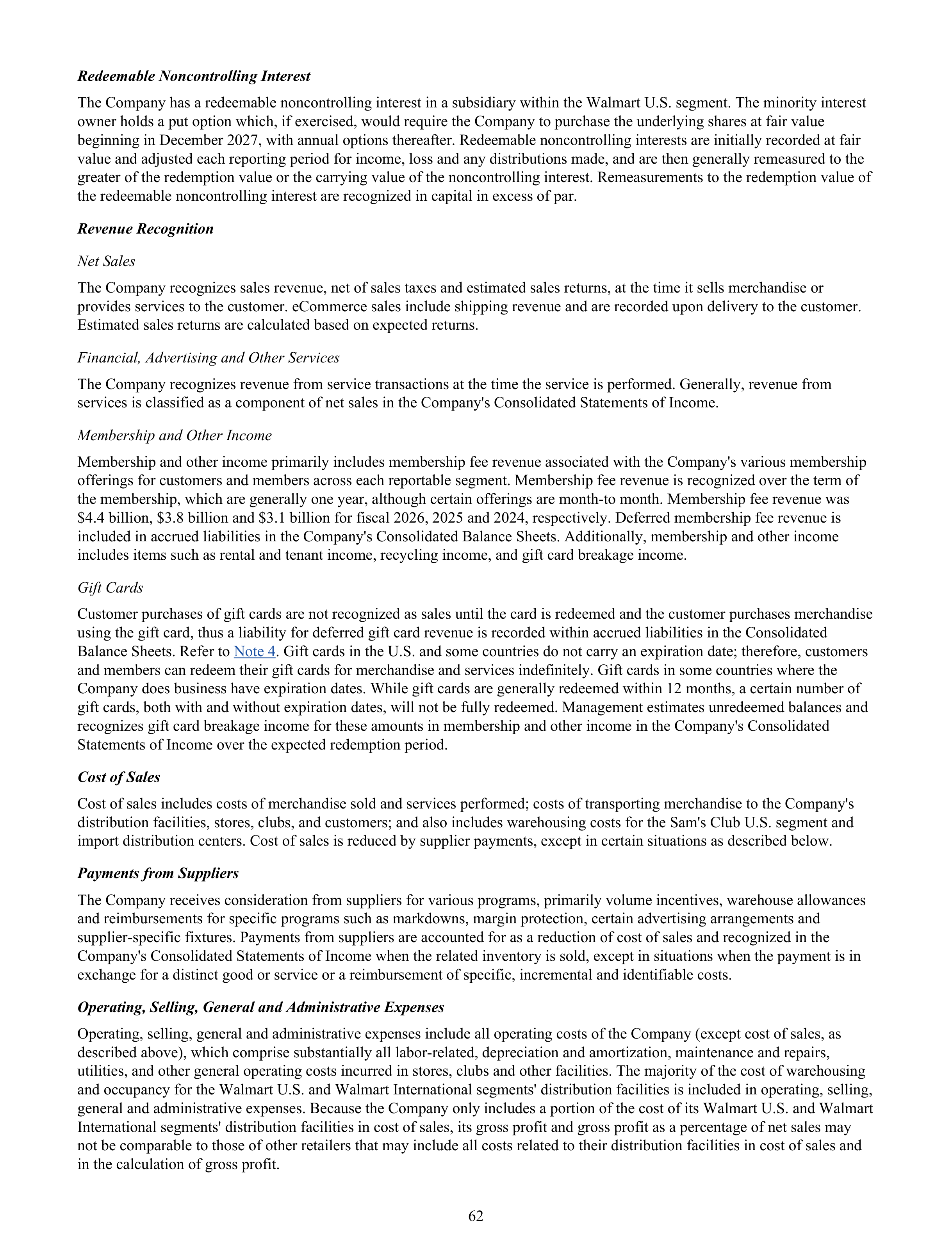 Walmart Annual Report — page 64