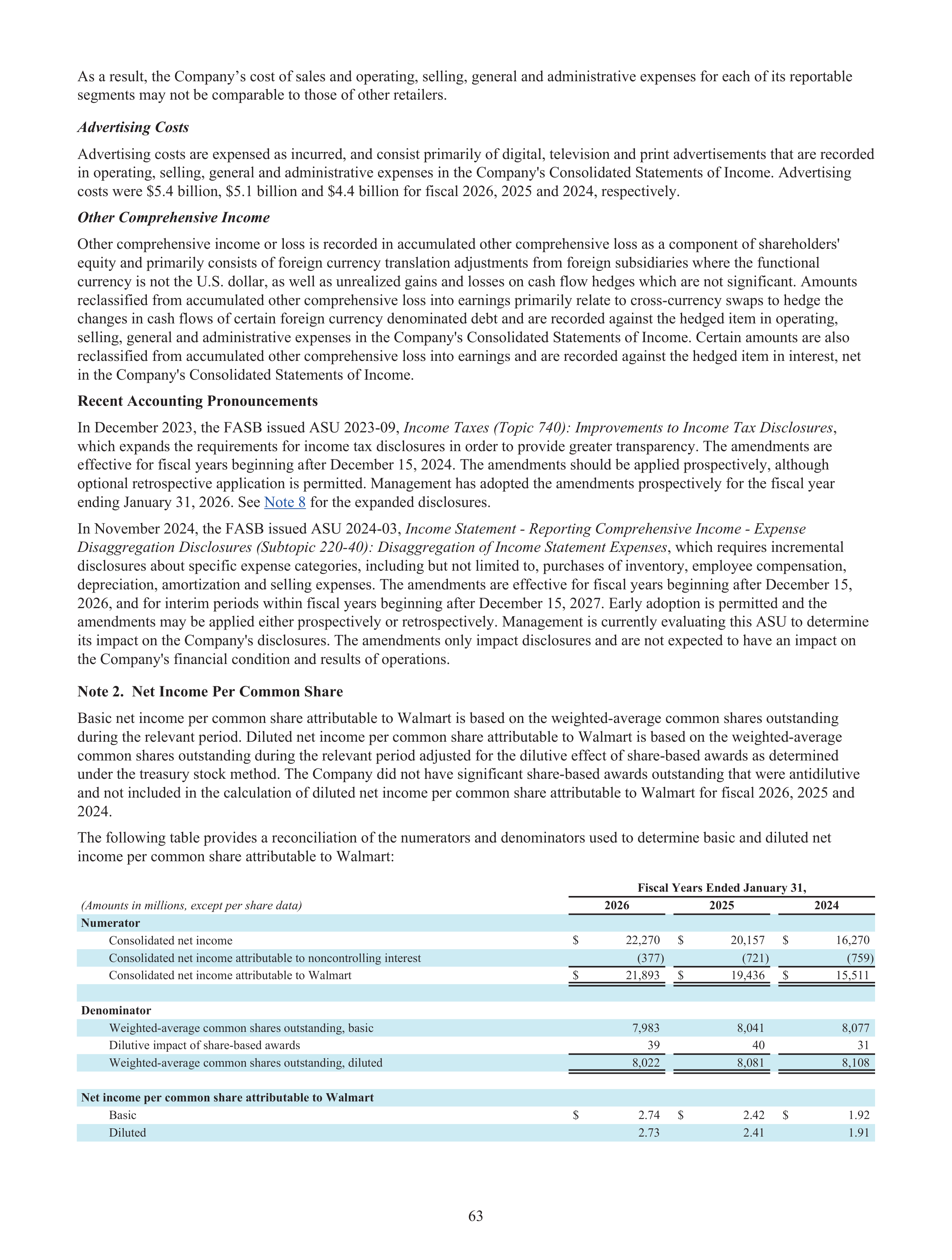 Walmart Annual Report — page 65