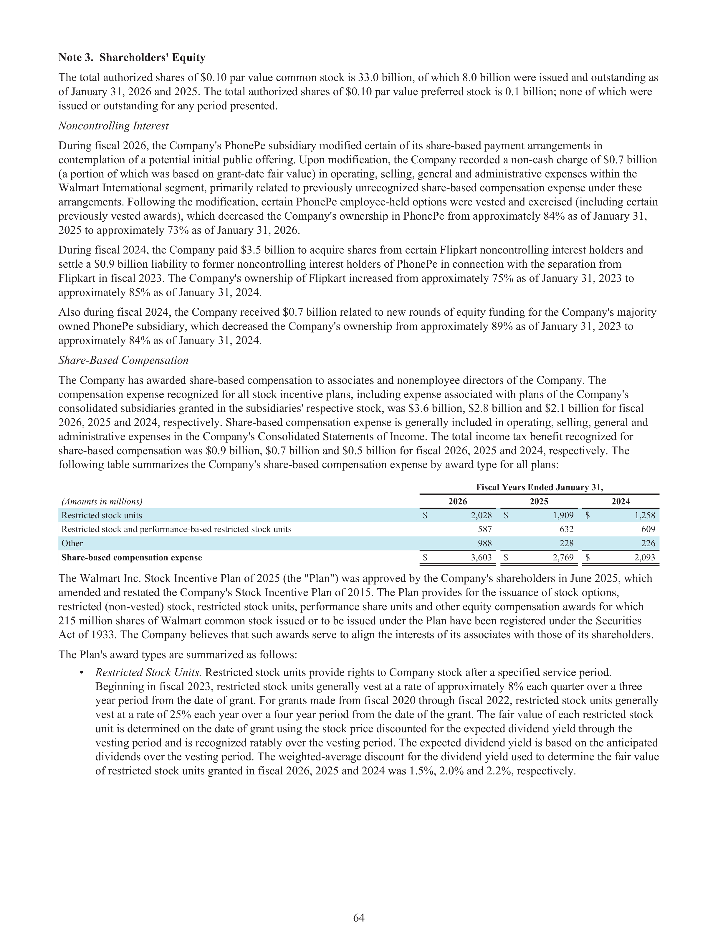 Walmart Annual Report — page 66