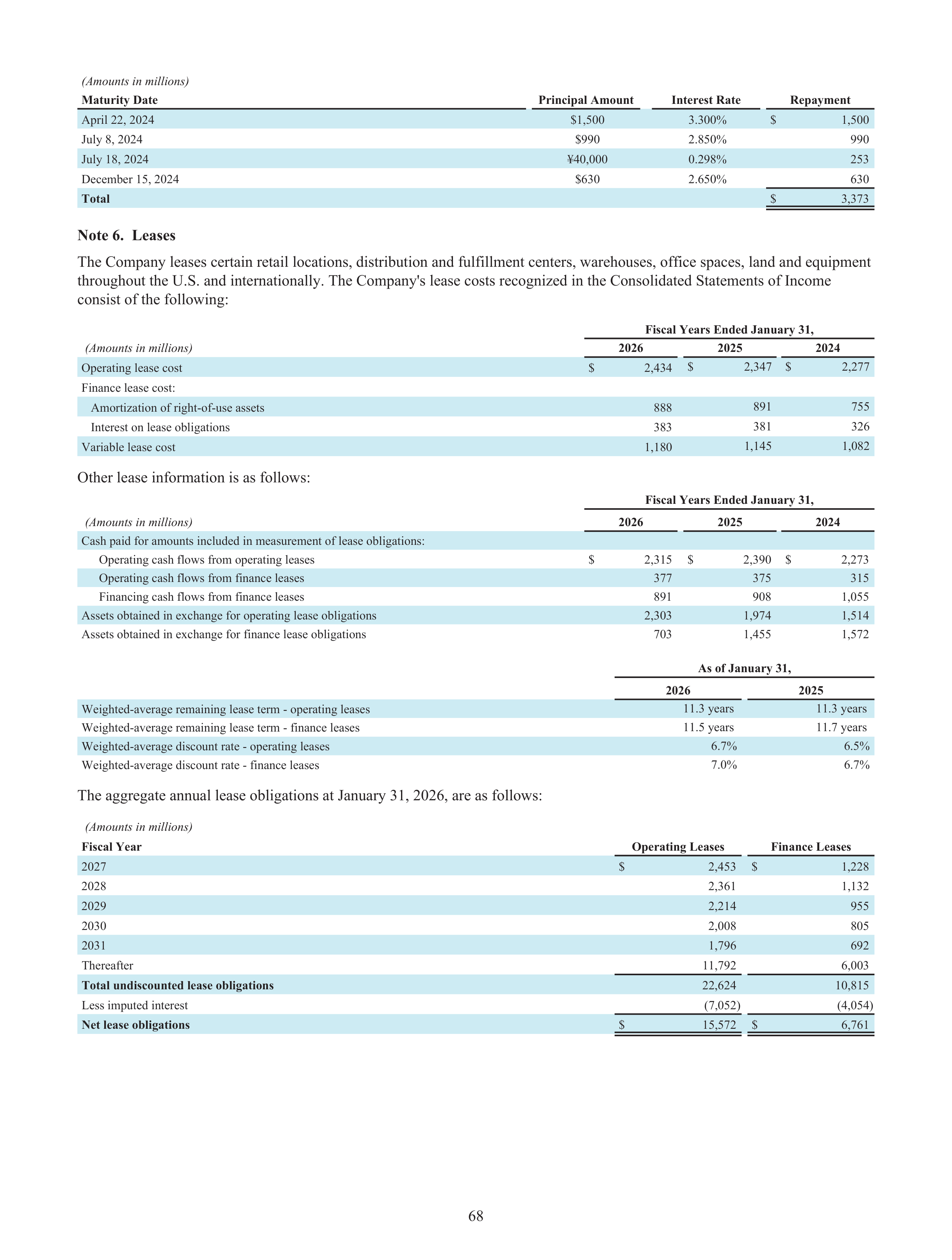 Walmart Annual Report — page 70