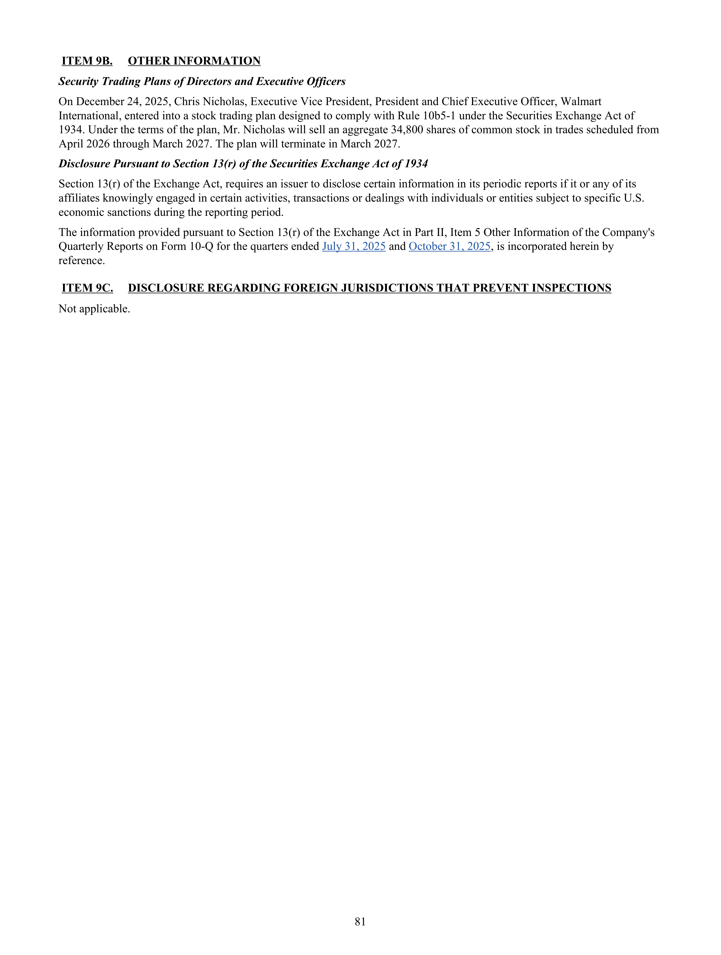 Walmart Annual Report — page 83