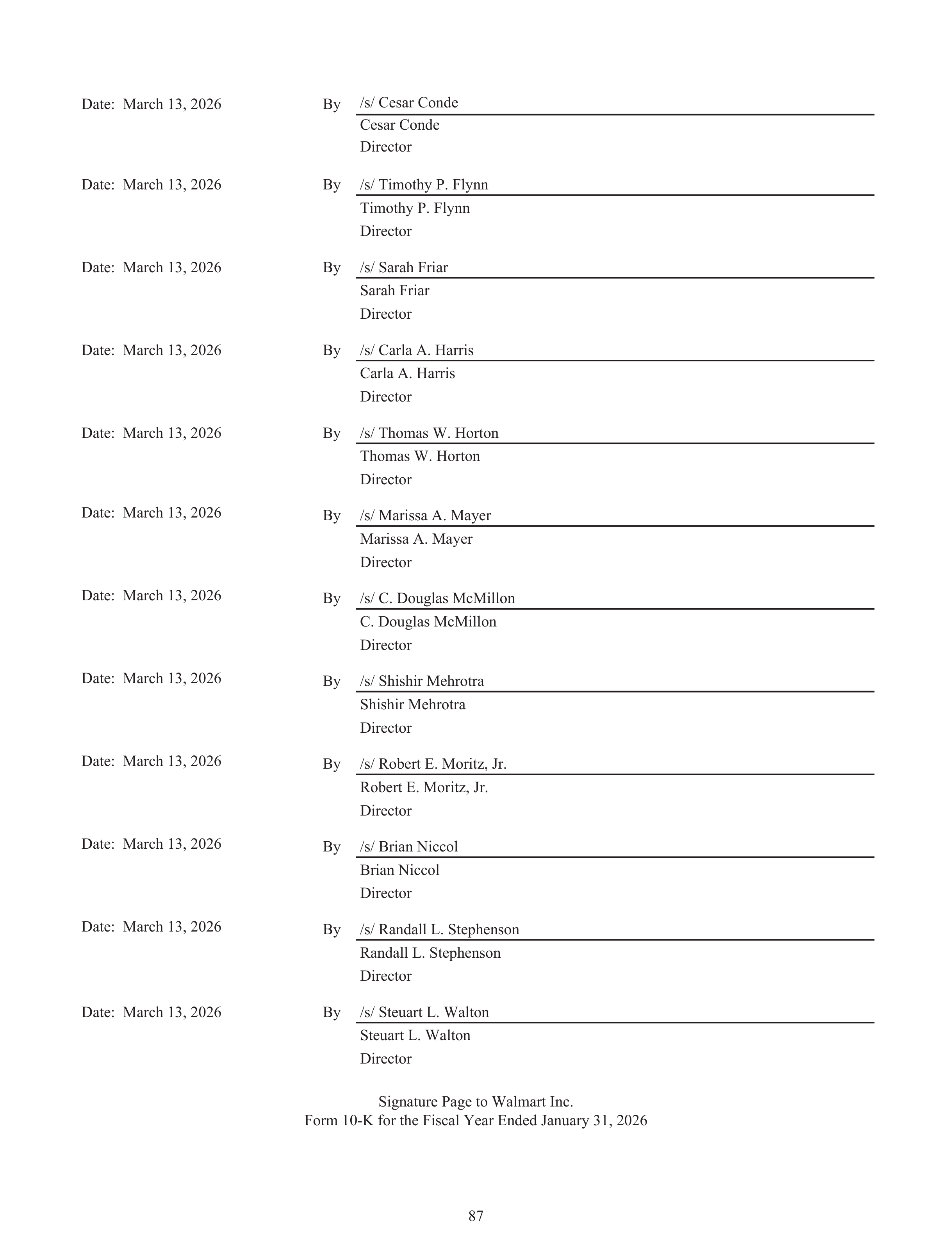Walmart Annual Report — page 89