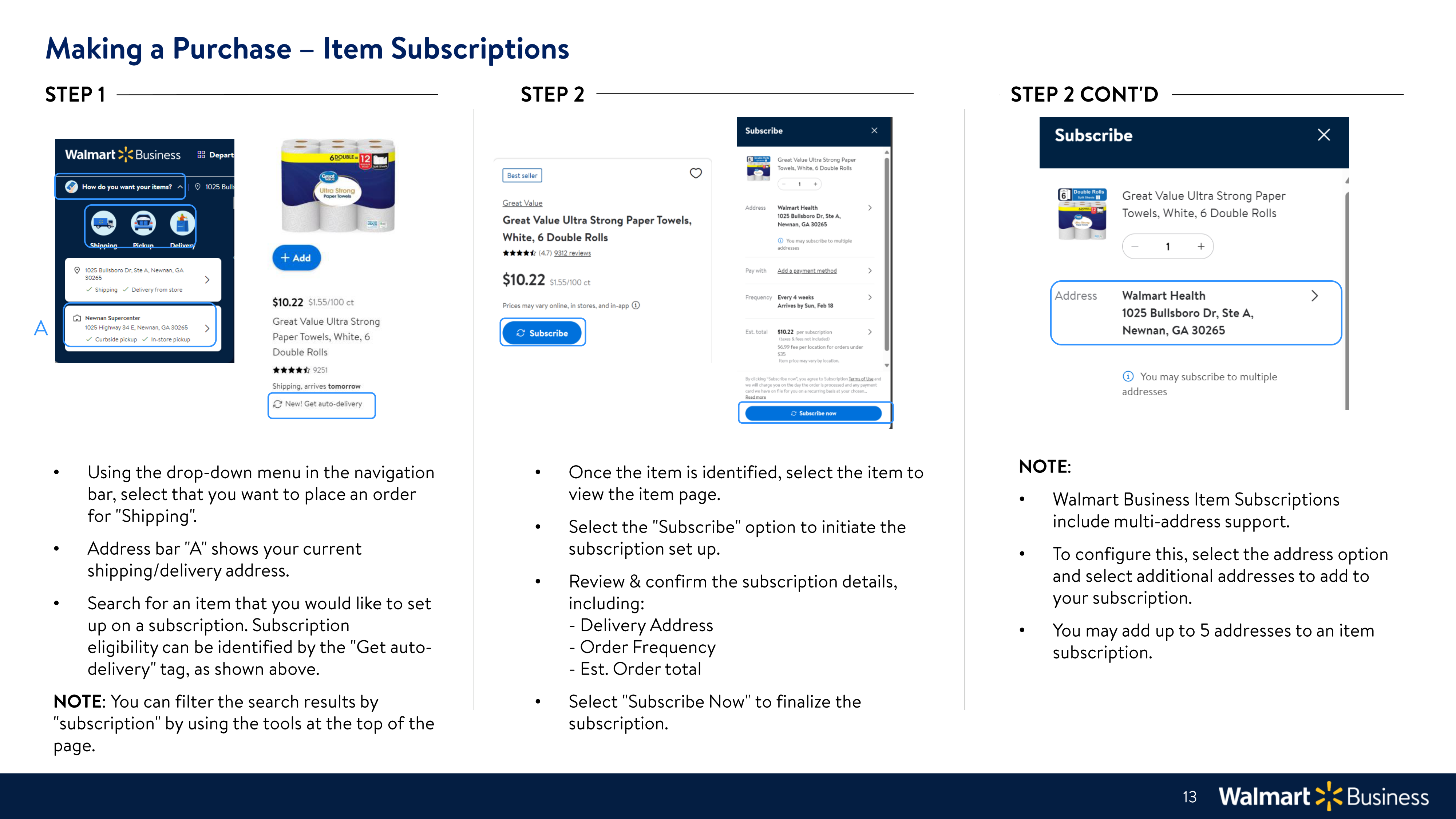 Walmart Business Onboarding Guide — page 13