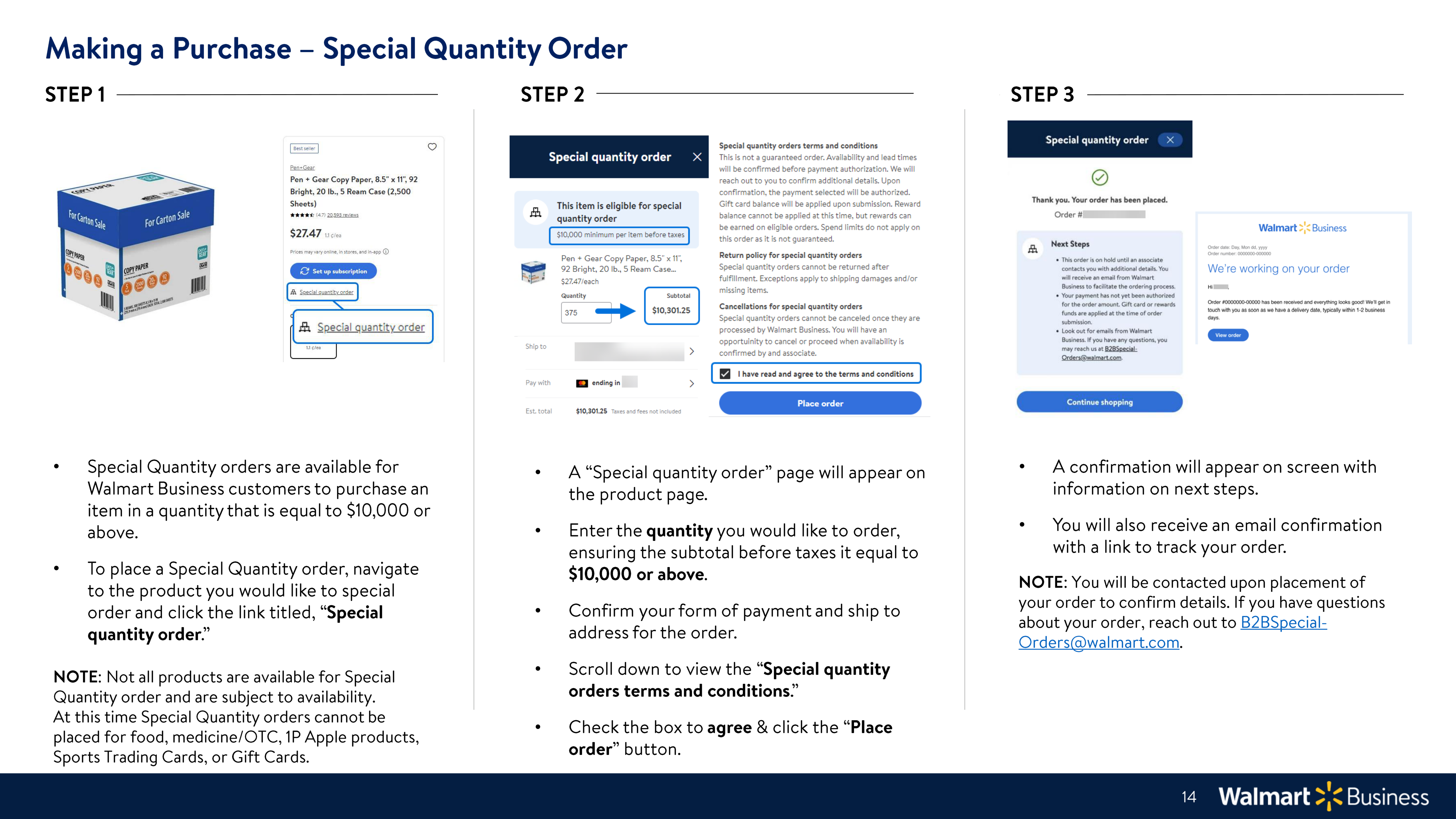 Walmart Business Onboarding Guide — page 14