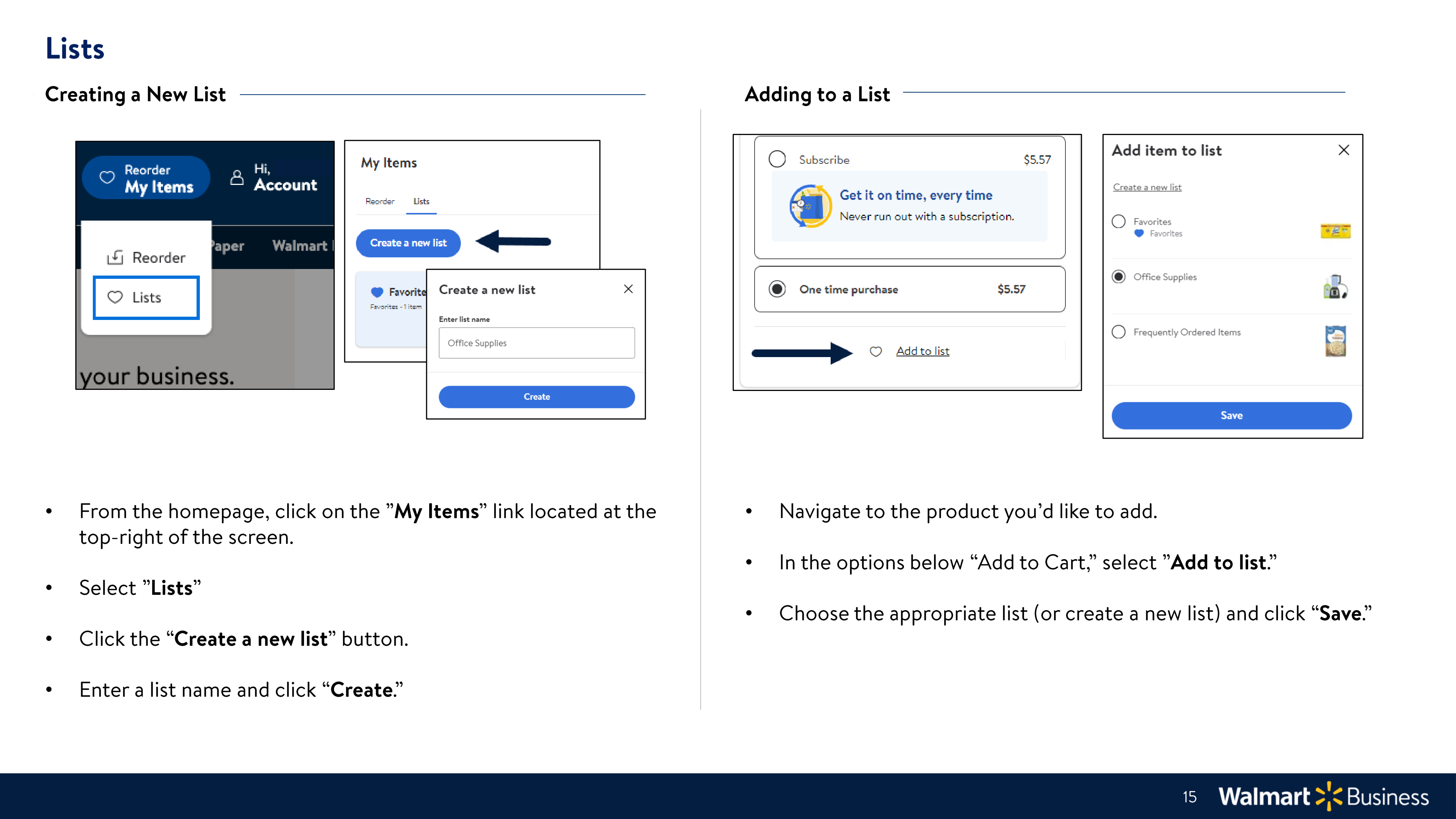 Walmart Business Onboarding Guide — page 15