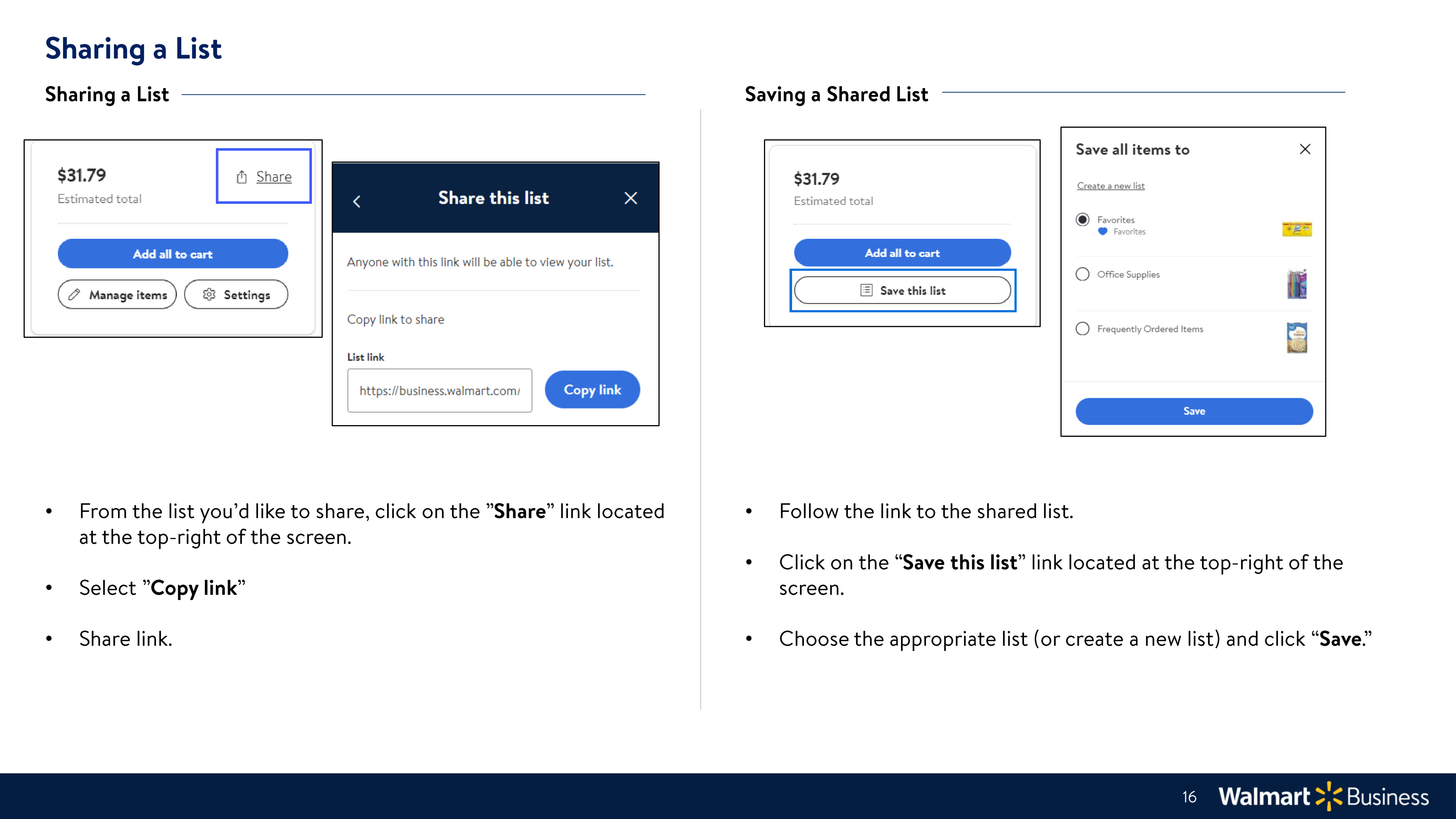 Walmart Business Onboarding Guide — page 16