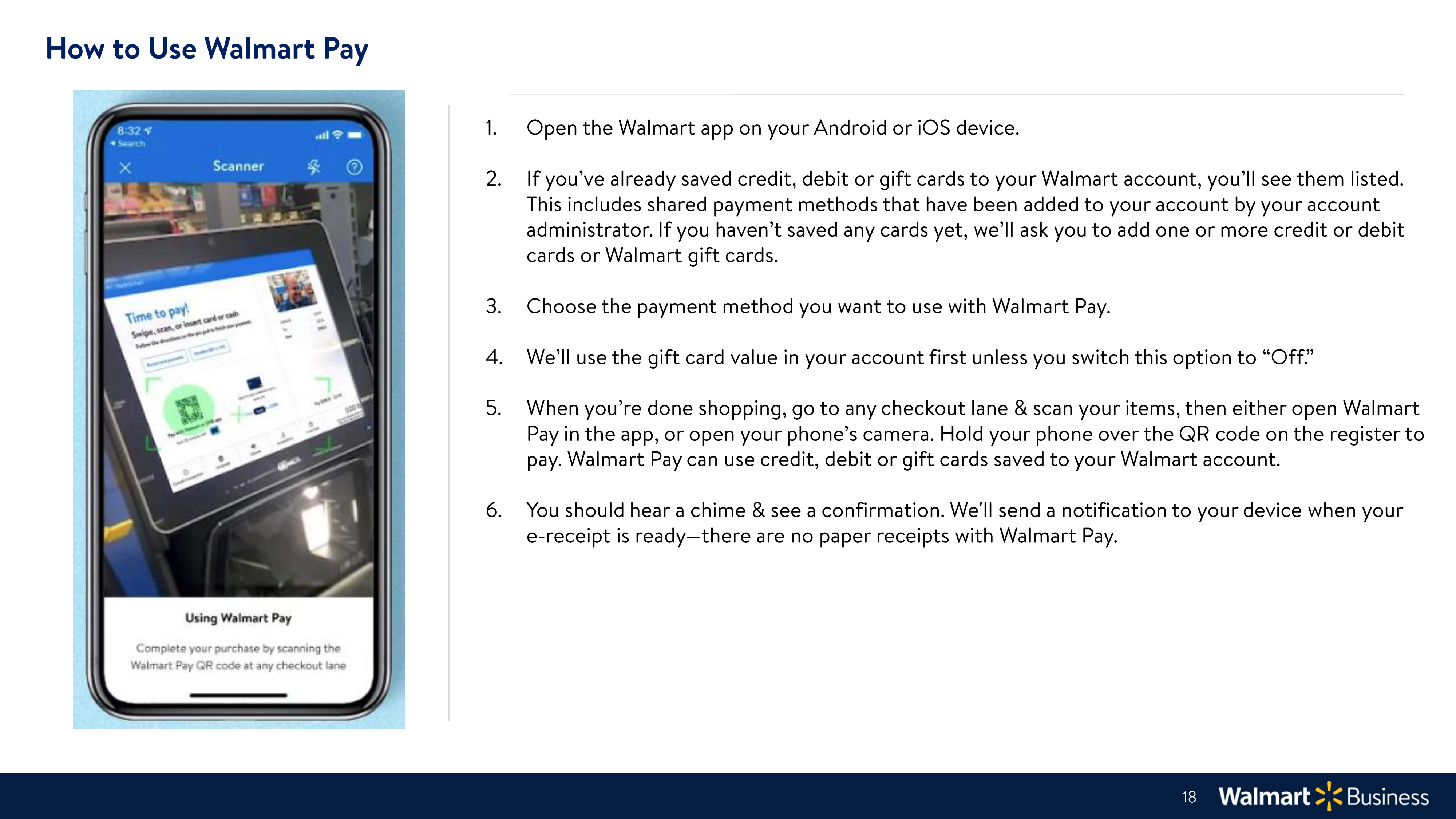 Walmart Business Onboarding Guide — page 18