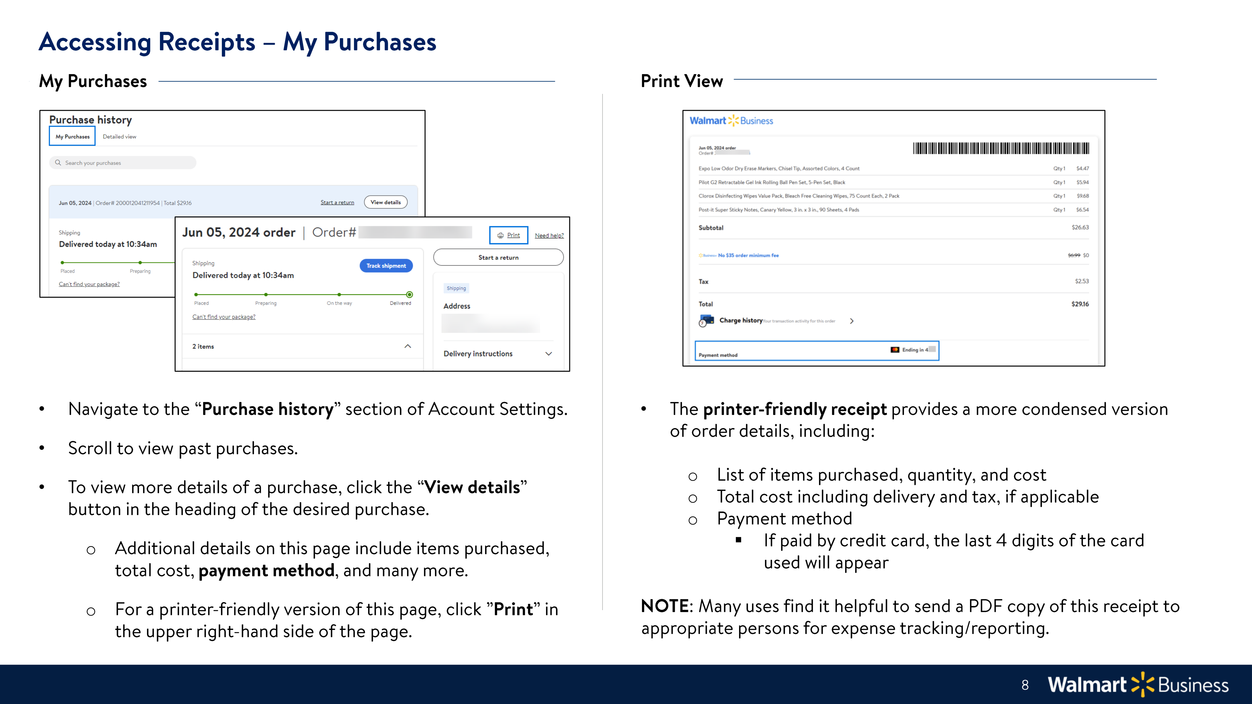 Walmart Business Onboarding Guide — page 8