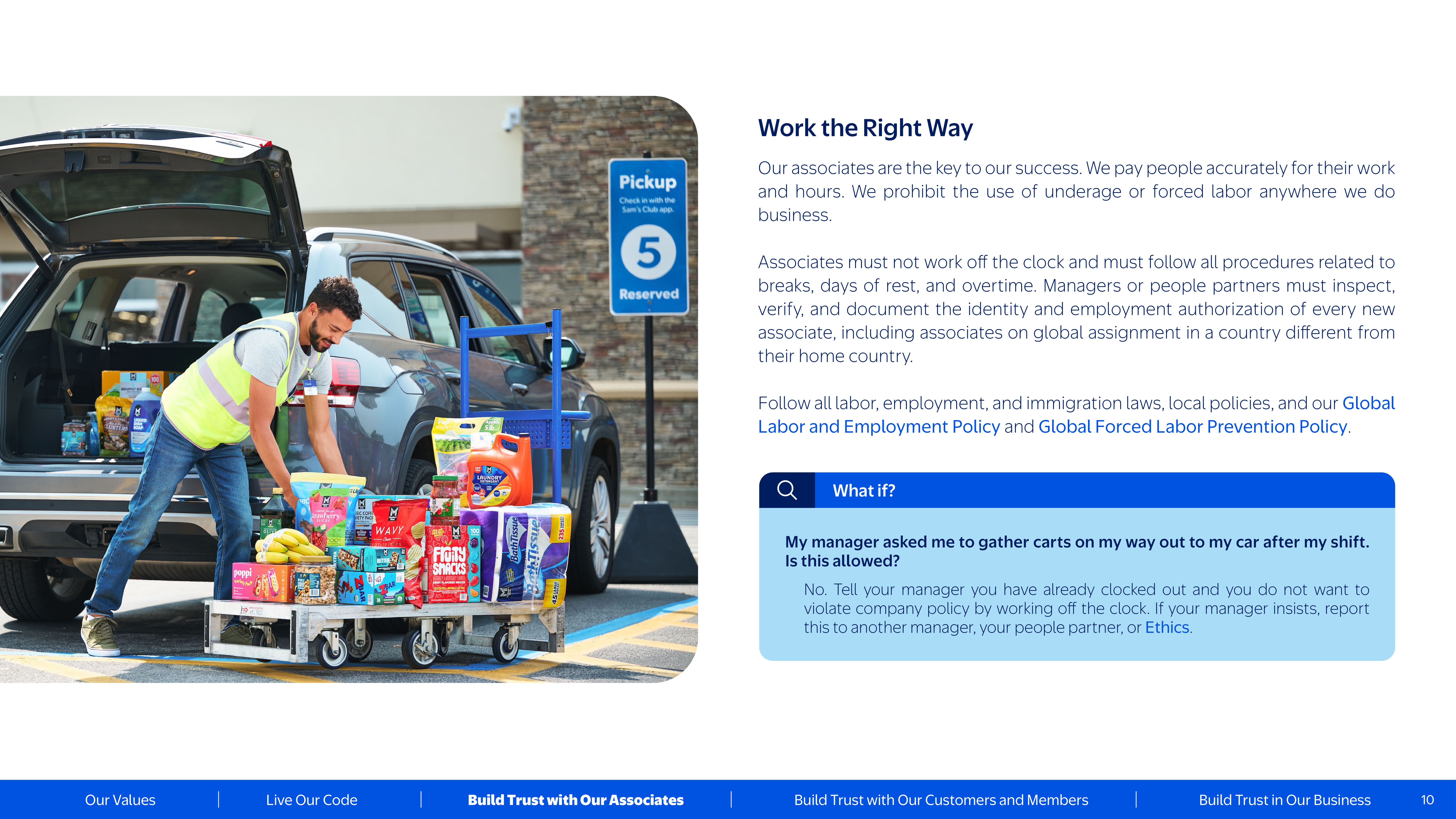 Walmart Code of Conduct Handbook — page 10