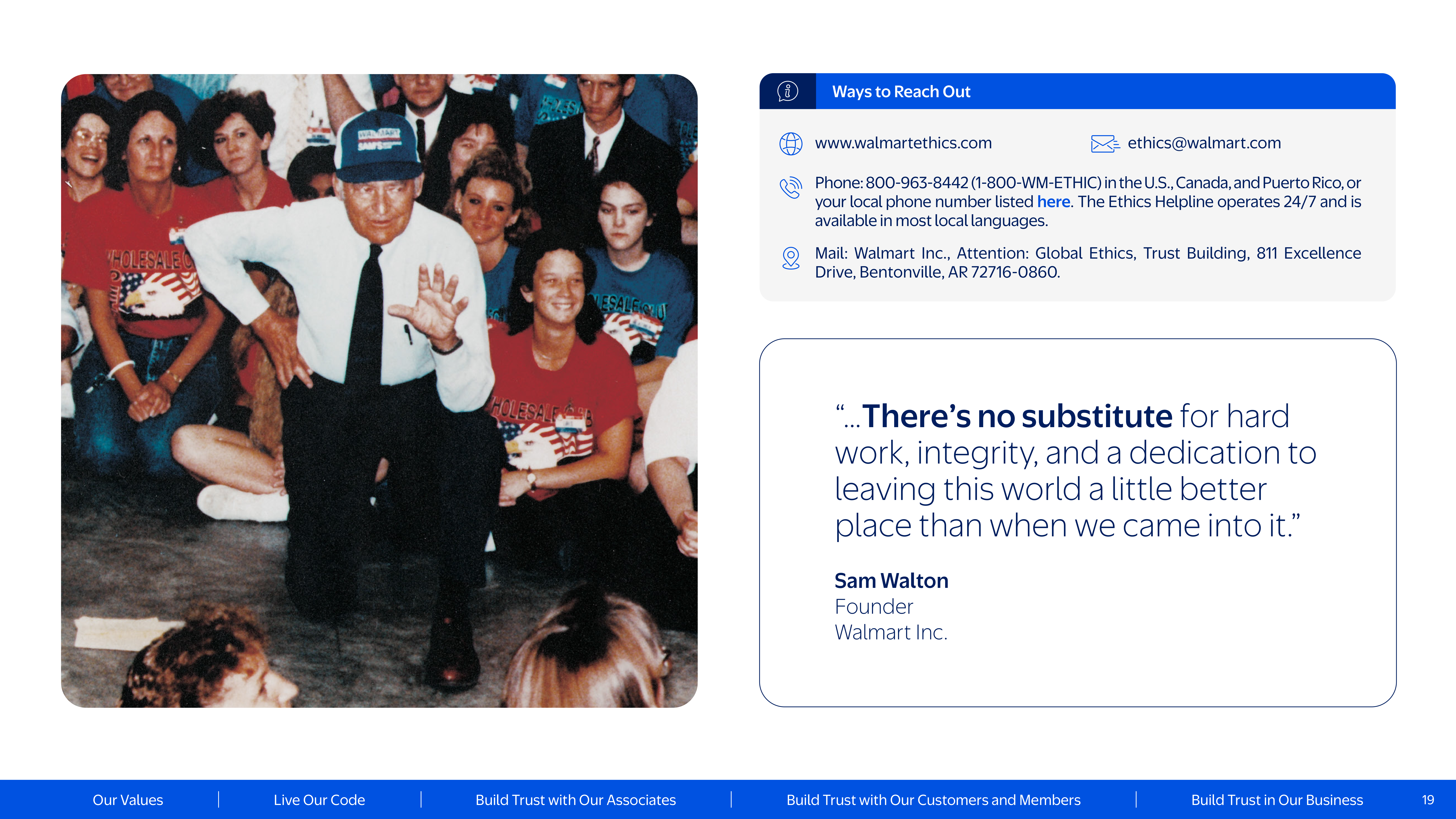 Walmart Code of Conduct Handbook — page 19