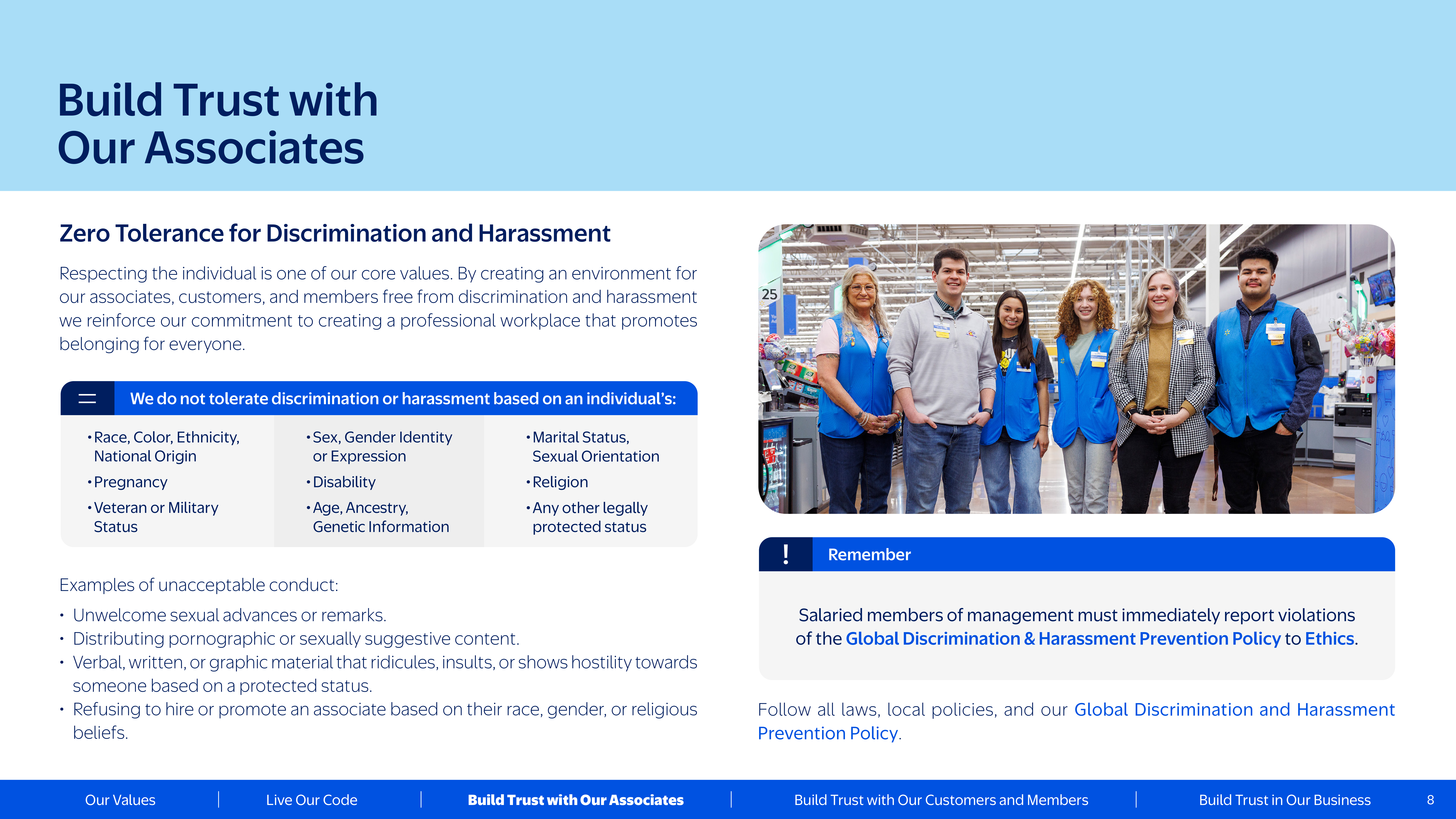 Walmart Code of Conduct Handbook — page 8