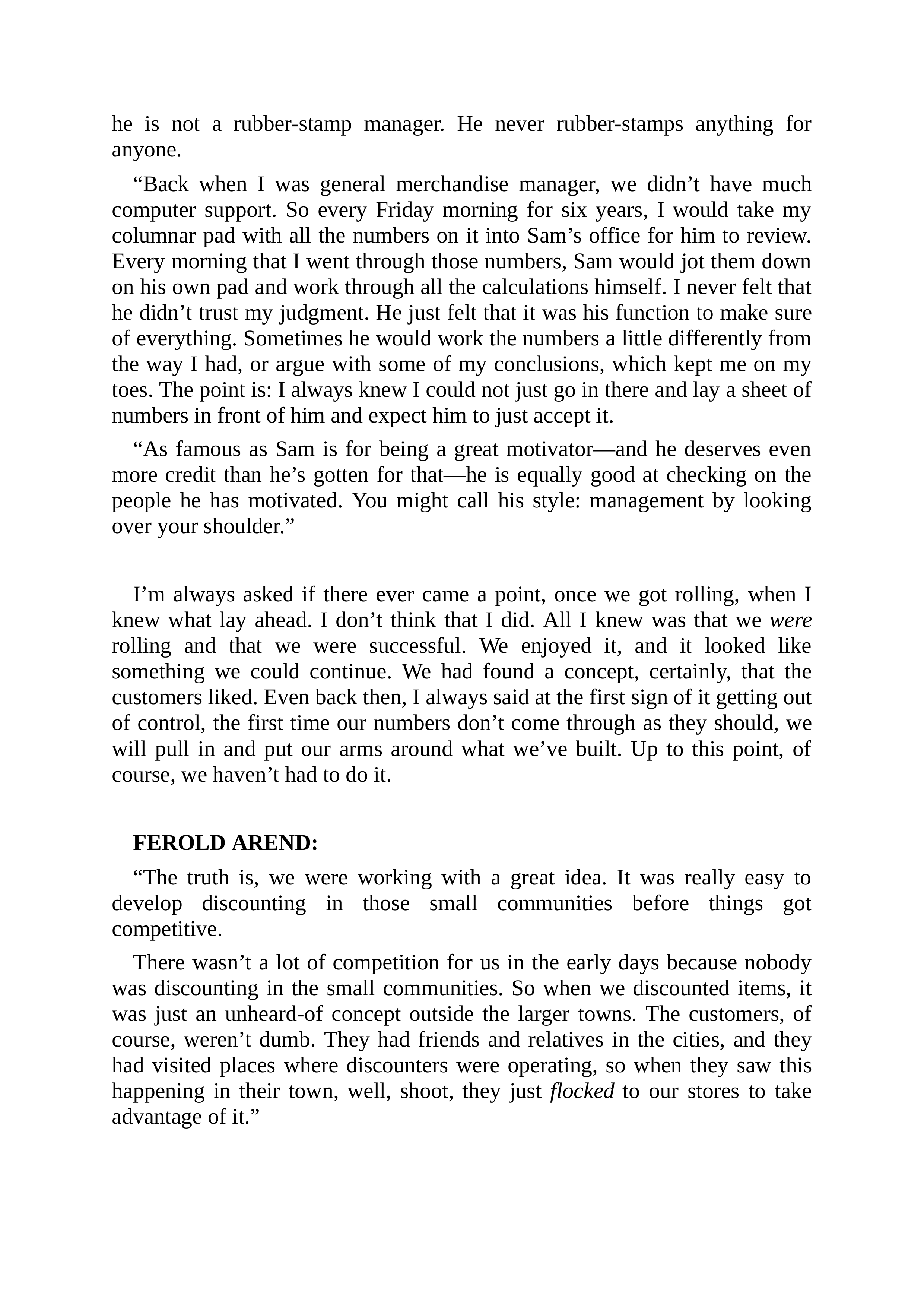 Walmart Founder Sam Walton Made in America Biography — page 104