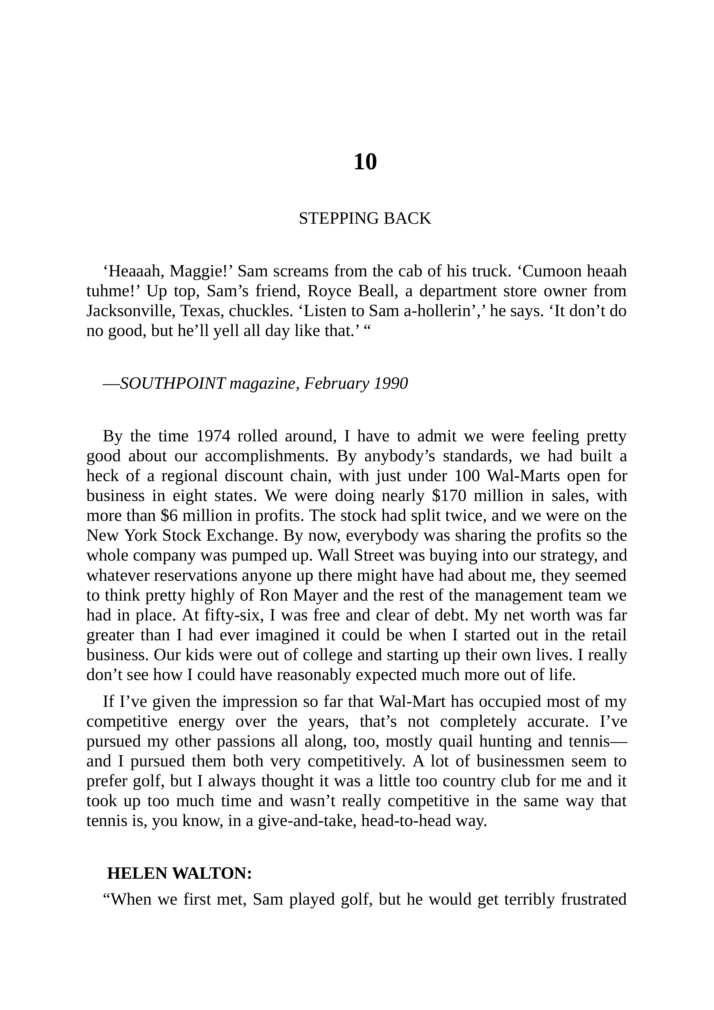 Walmart Founder Sam Walton Made in America Biography — page 124