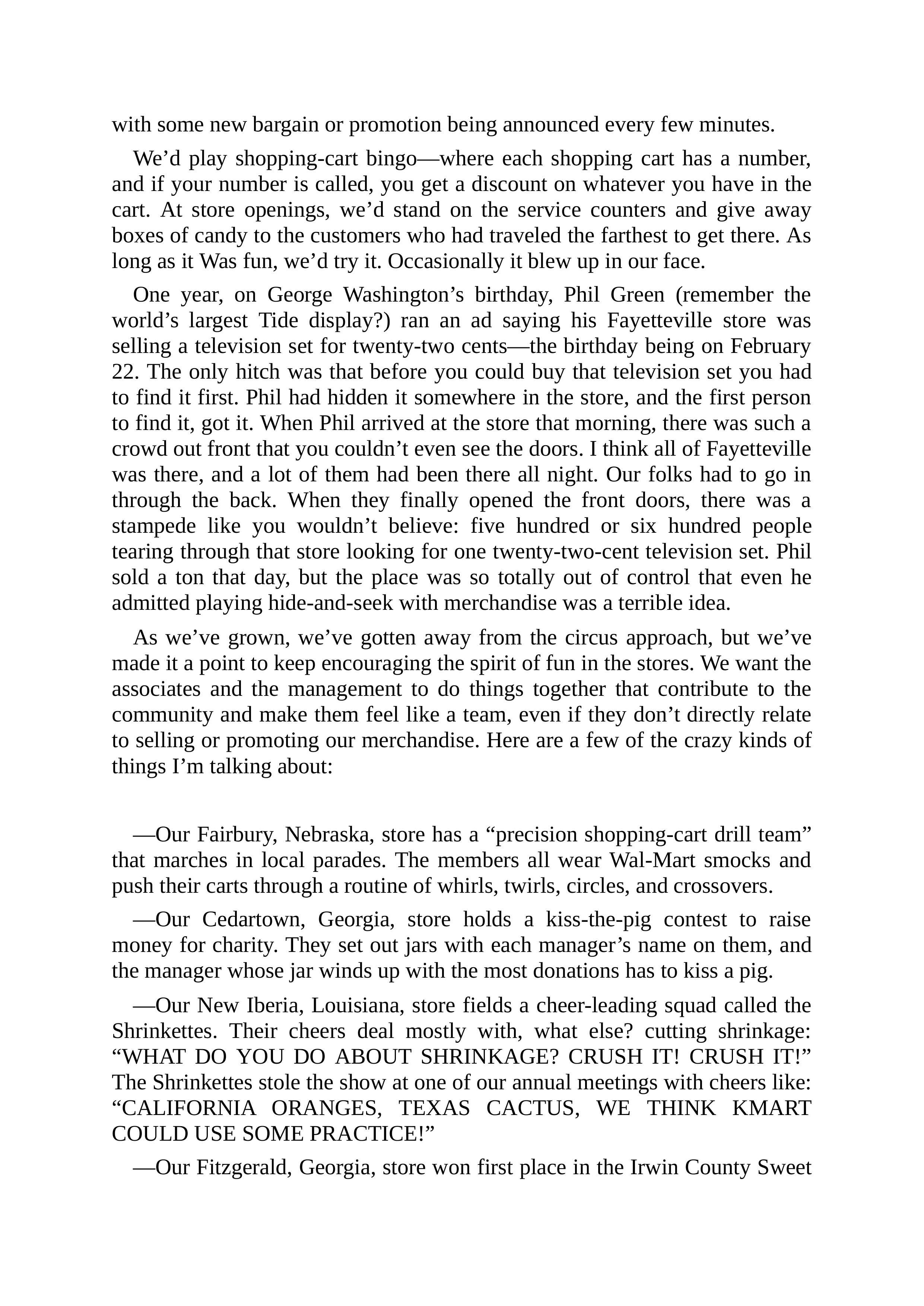 Walmart Founder Sam Walton Made in America Biography — page 138