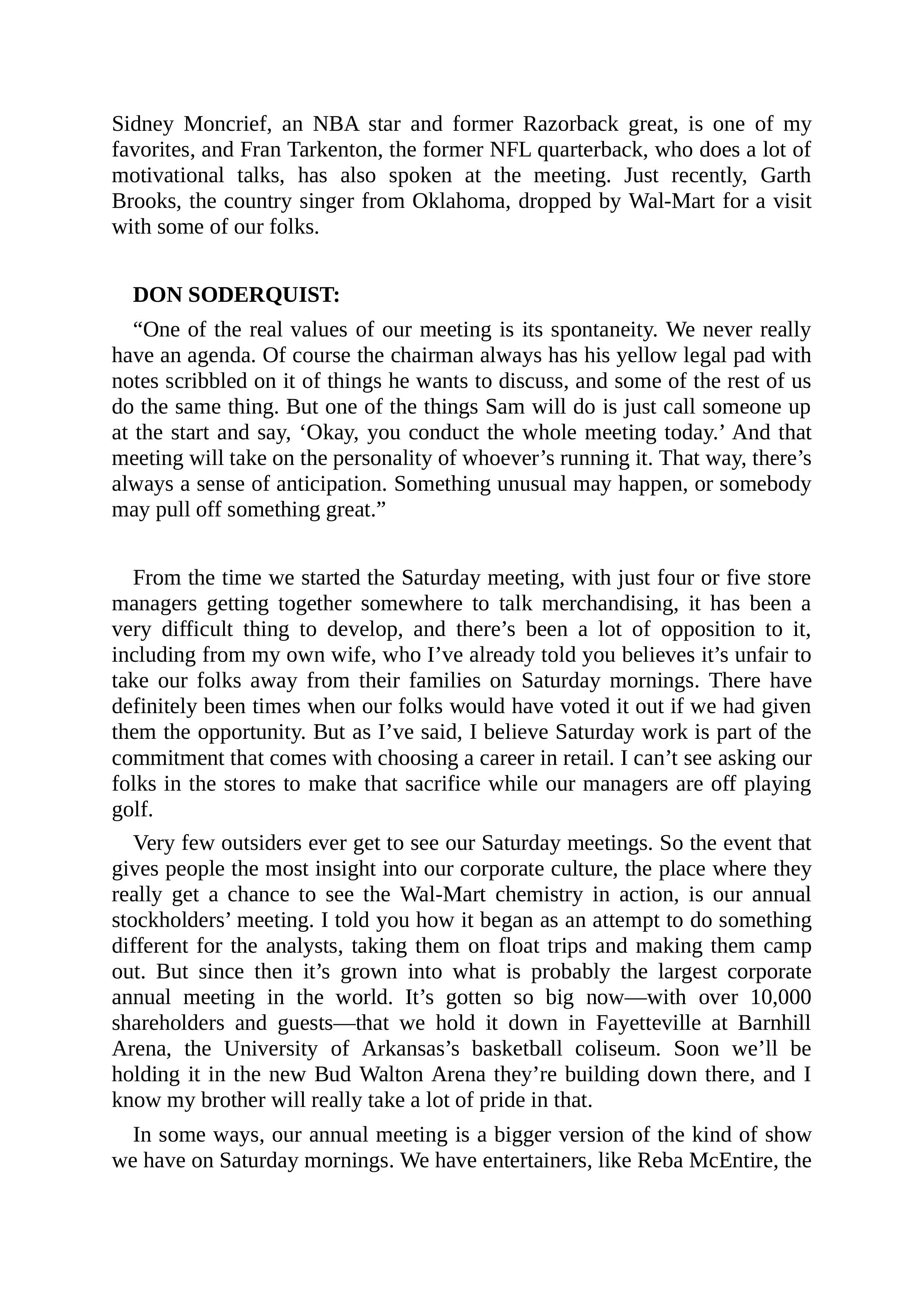 Walmart Founder Sam Walton Made in America Biography — page 142
