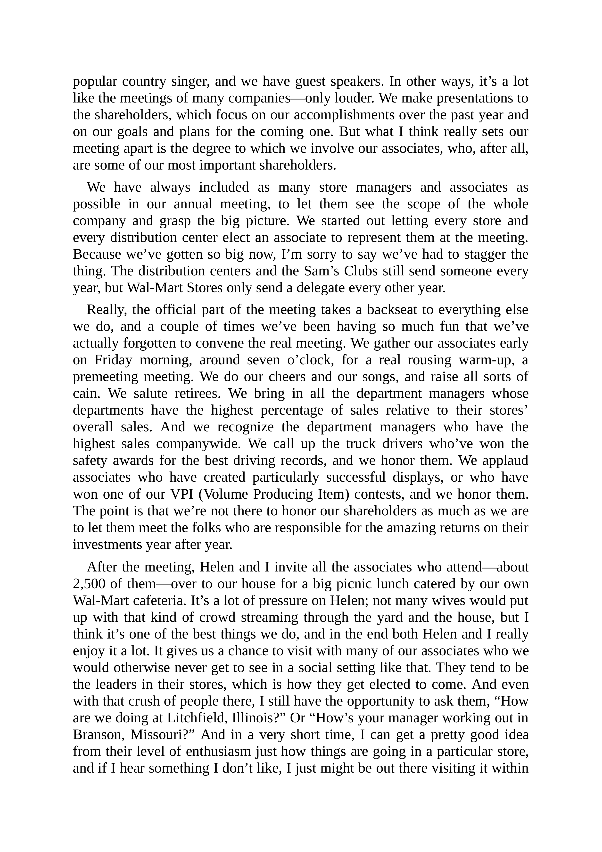 Walmart Founder Sam Walton Made in America Biography — page 143
