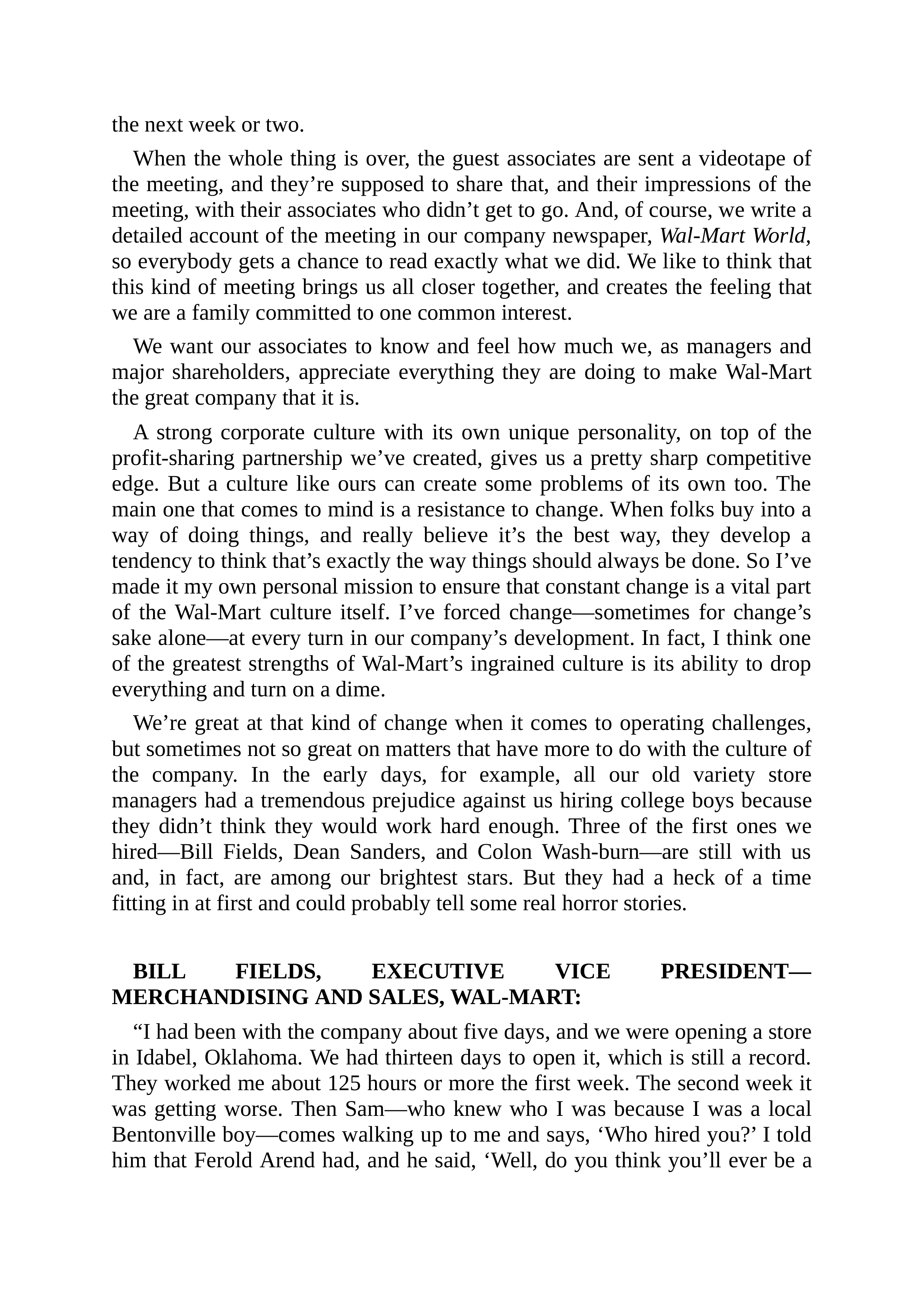 Walmart Founder Sam Walton Made in America Biography — page 144