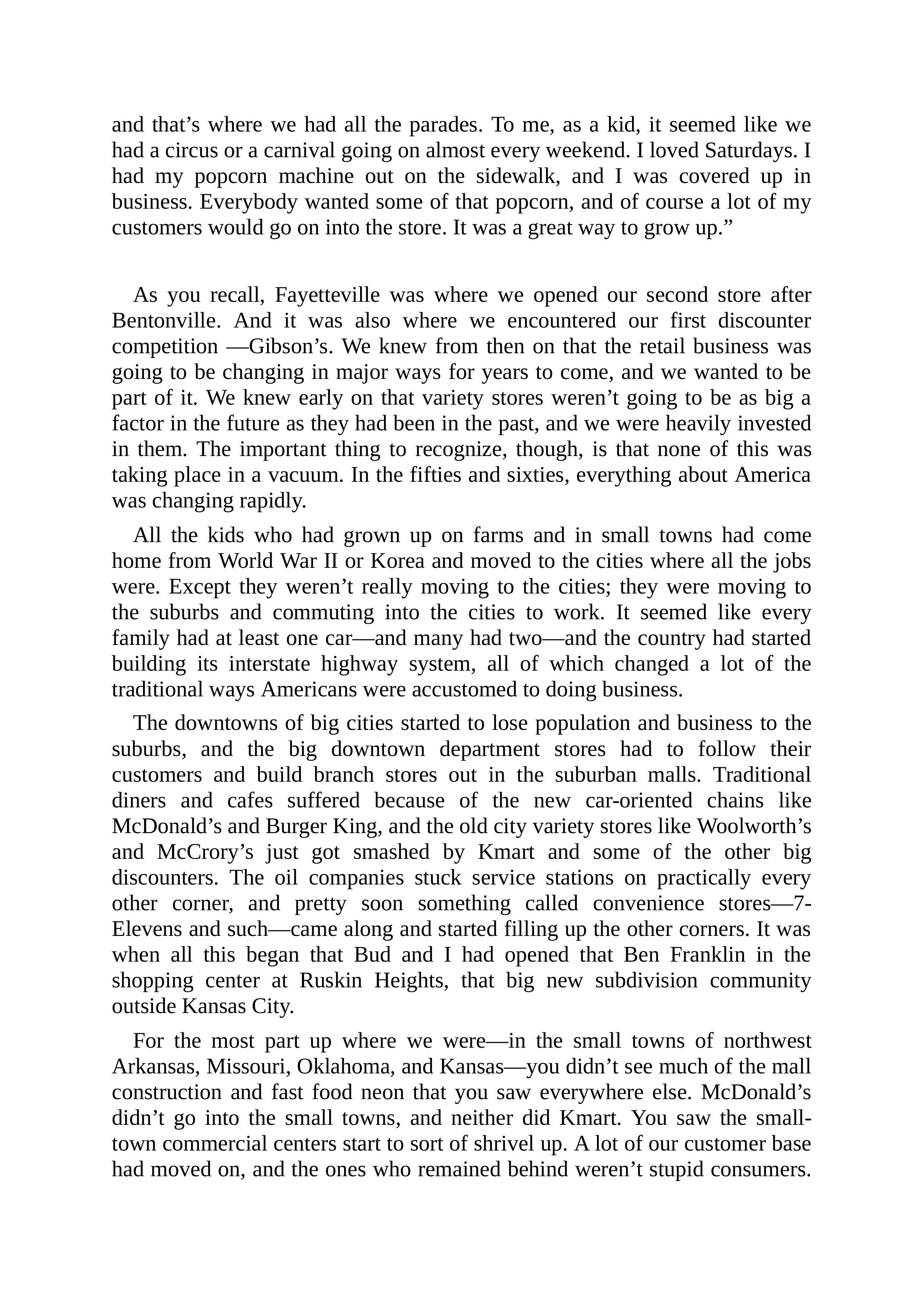 Walmart Founder Sam Walton Made in America Biography — page 149