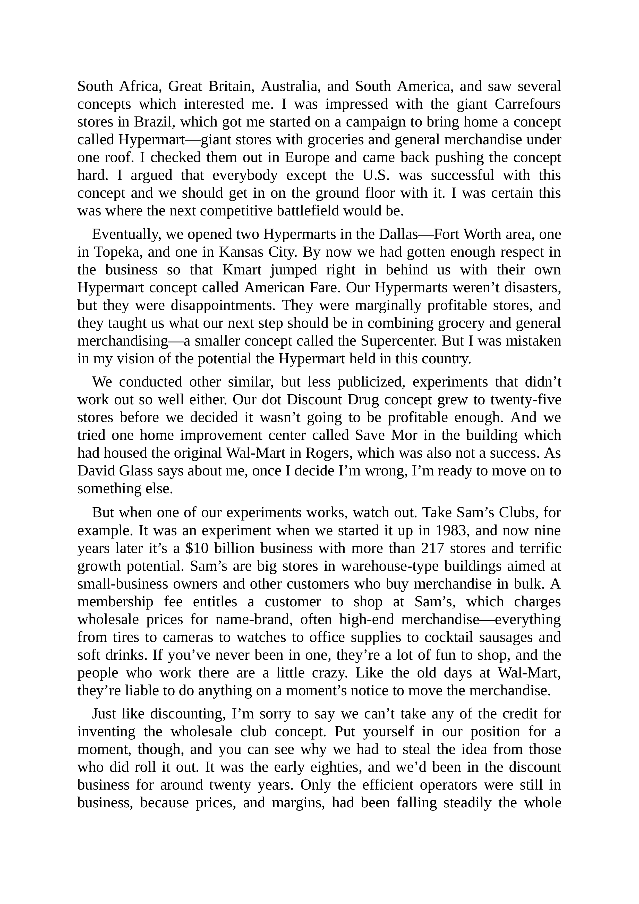 Walmart Founder Sam Walton Made in America Biography — page 168