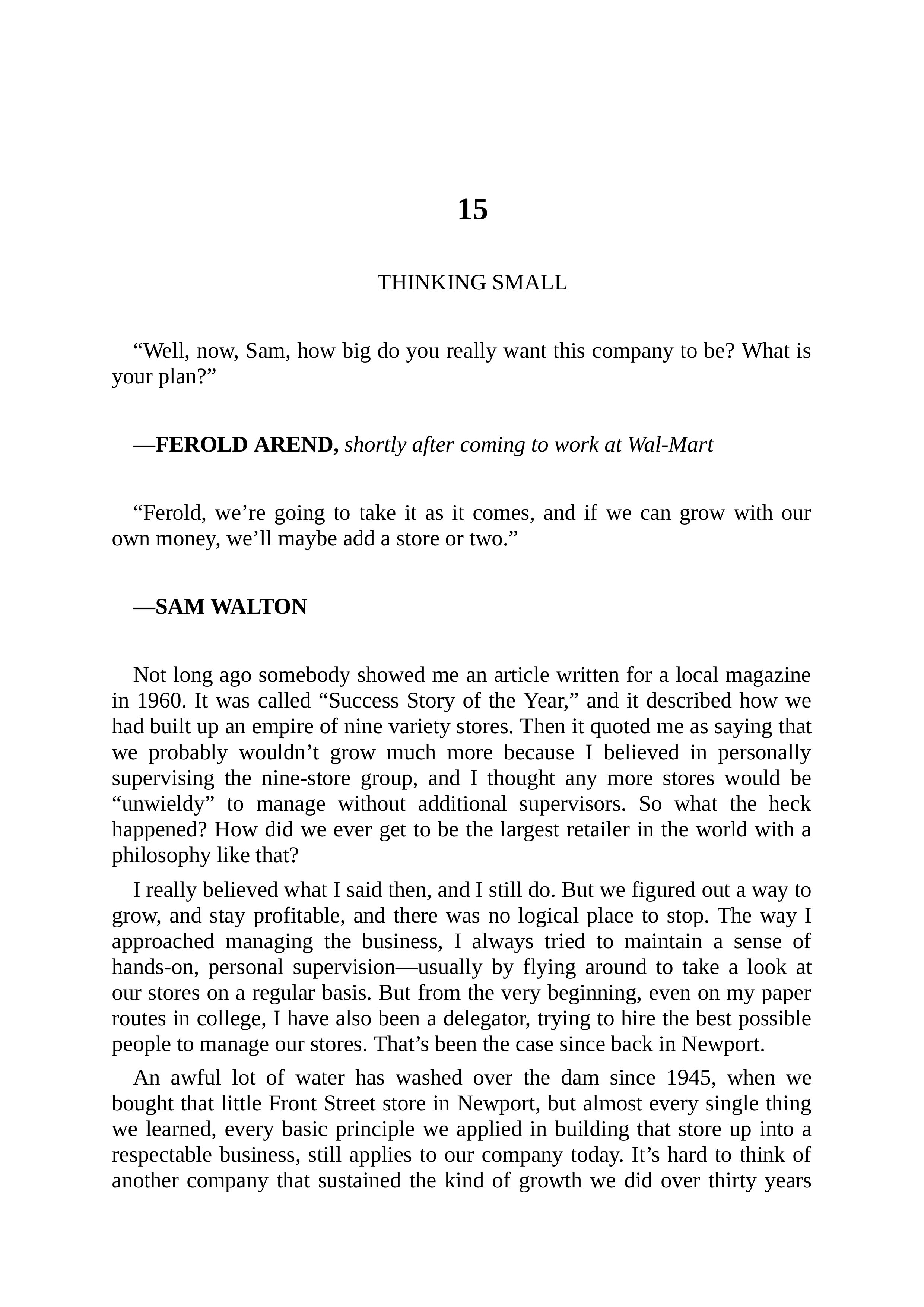 Walmart Founder Sam Walton Made in America Biography — page 180