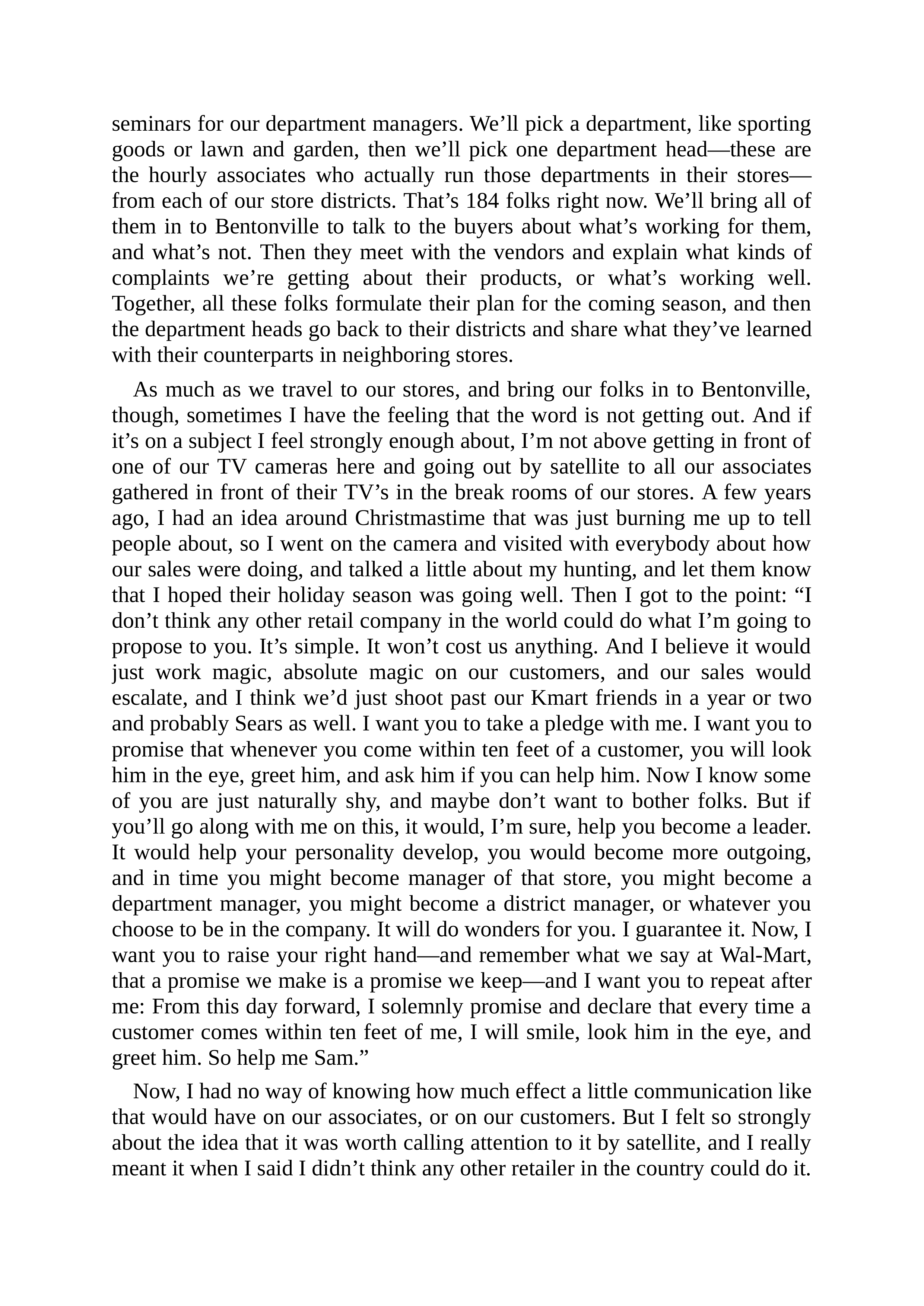 Walmart Founder Sam Walton Made in America Biography — page 186
