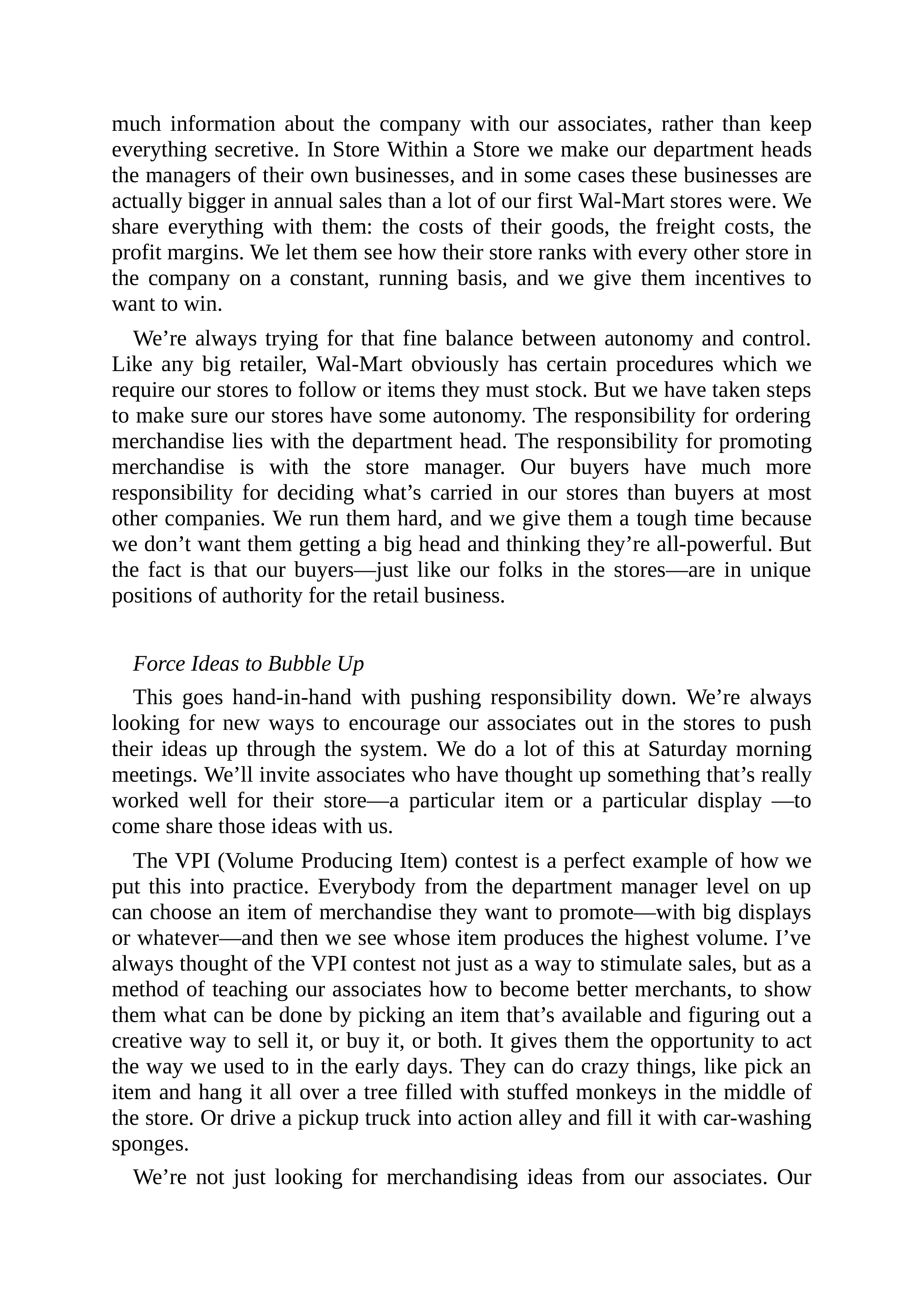 Walmart Founder Sam Walton Made in America Biography — page 190