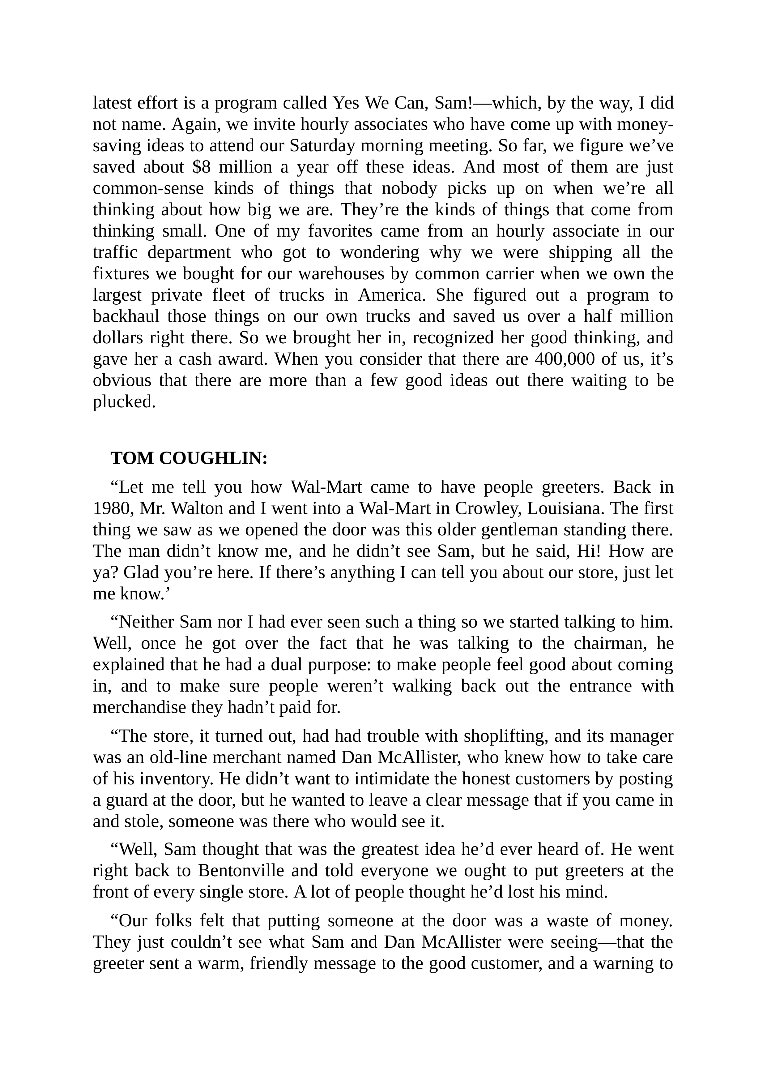 Walmart Founder Sam Walton Made in America Biography — page 191