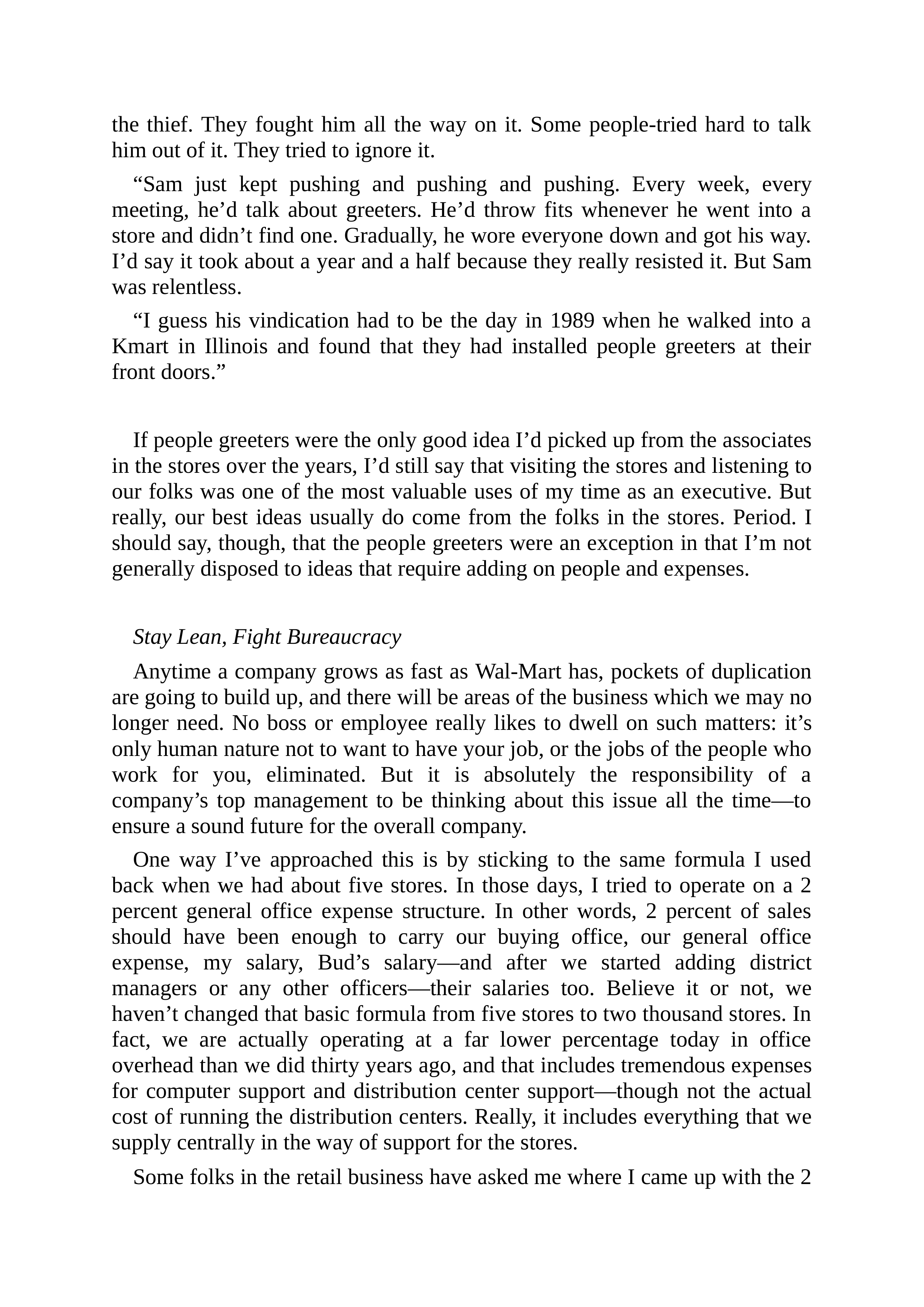 Walmart Founder Sam Walton Made in America Biography — page 192