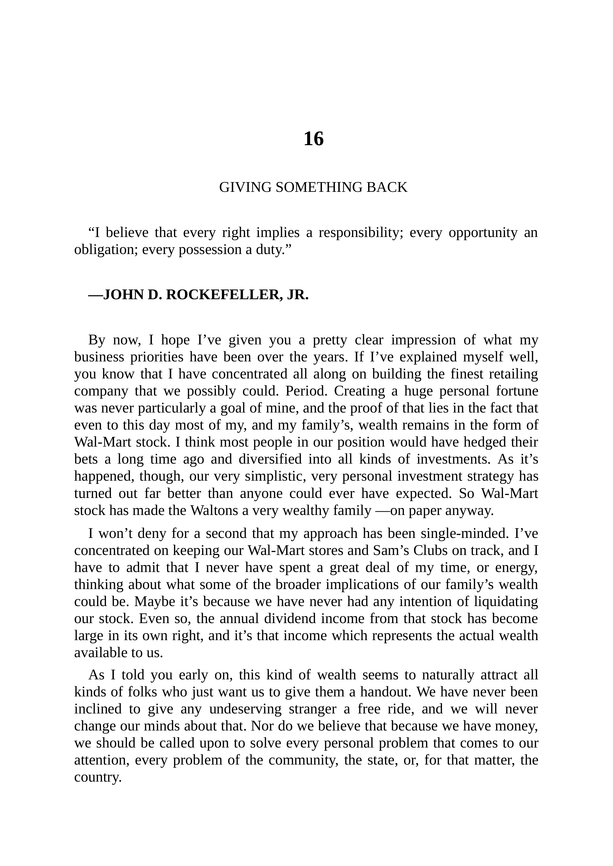 Walmart Founder Sam Walton Made in America Biography — page 195