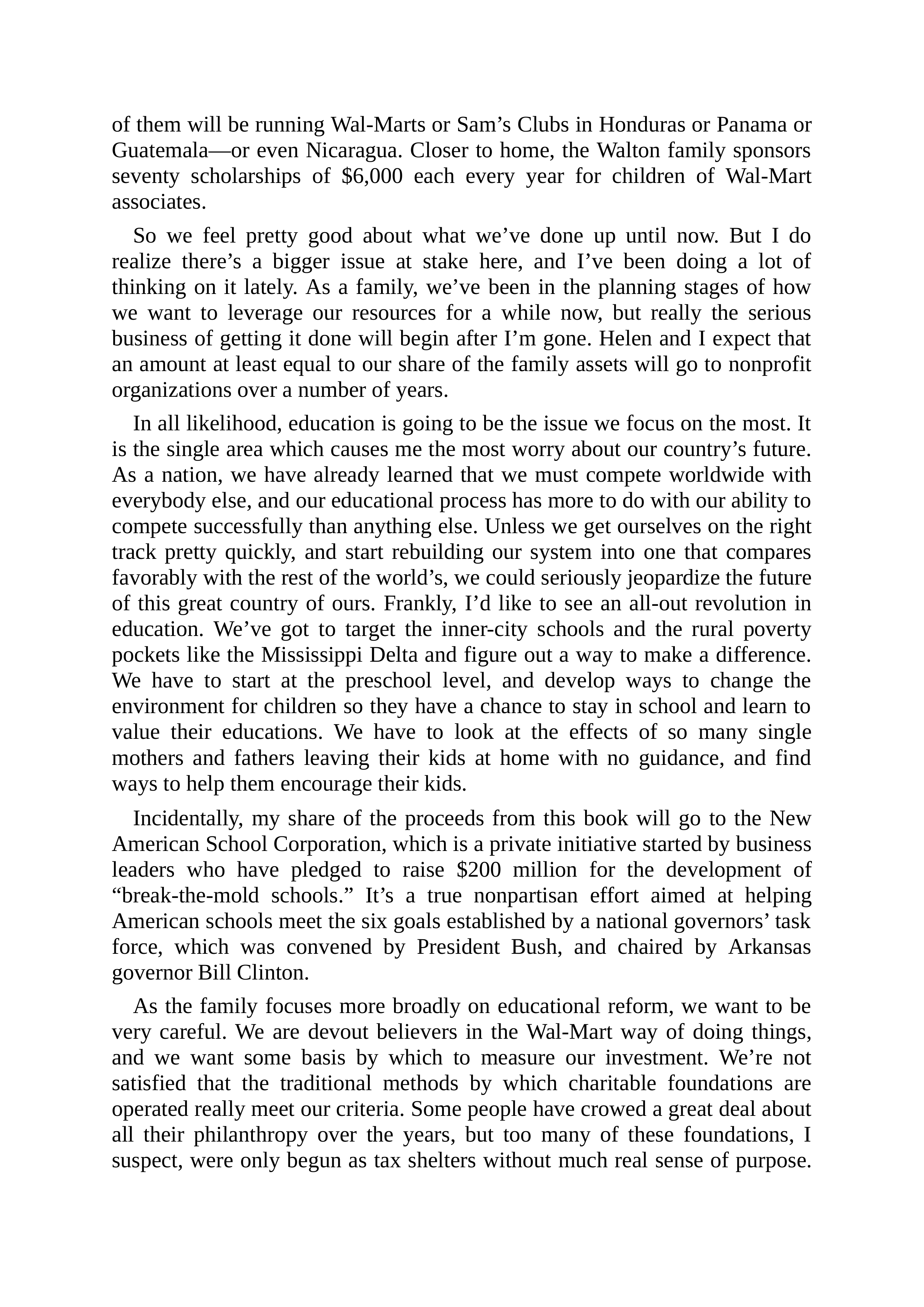 Walmart Founder Sam Walton Made in America Biography — page 197