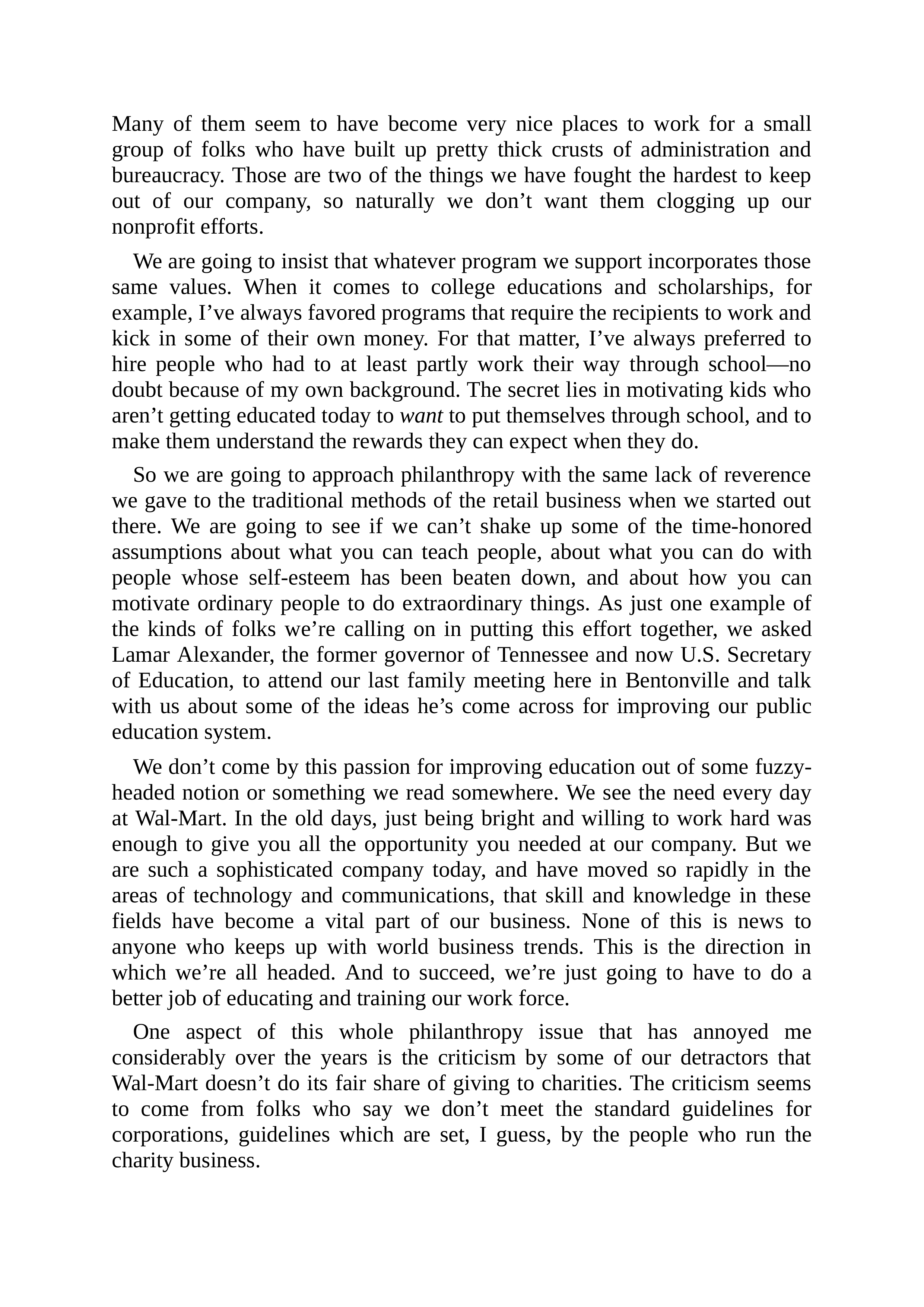 Walmart Founder Sam Walton Made in America Biography — page 198