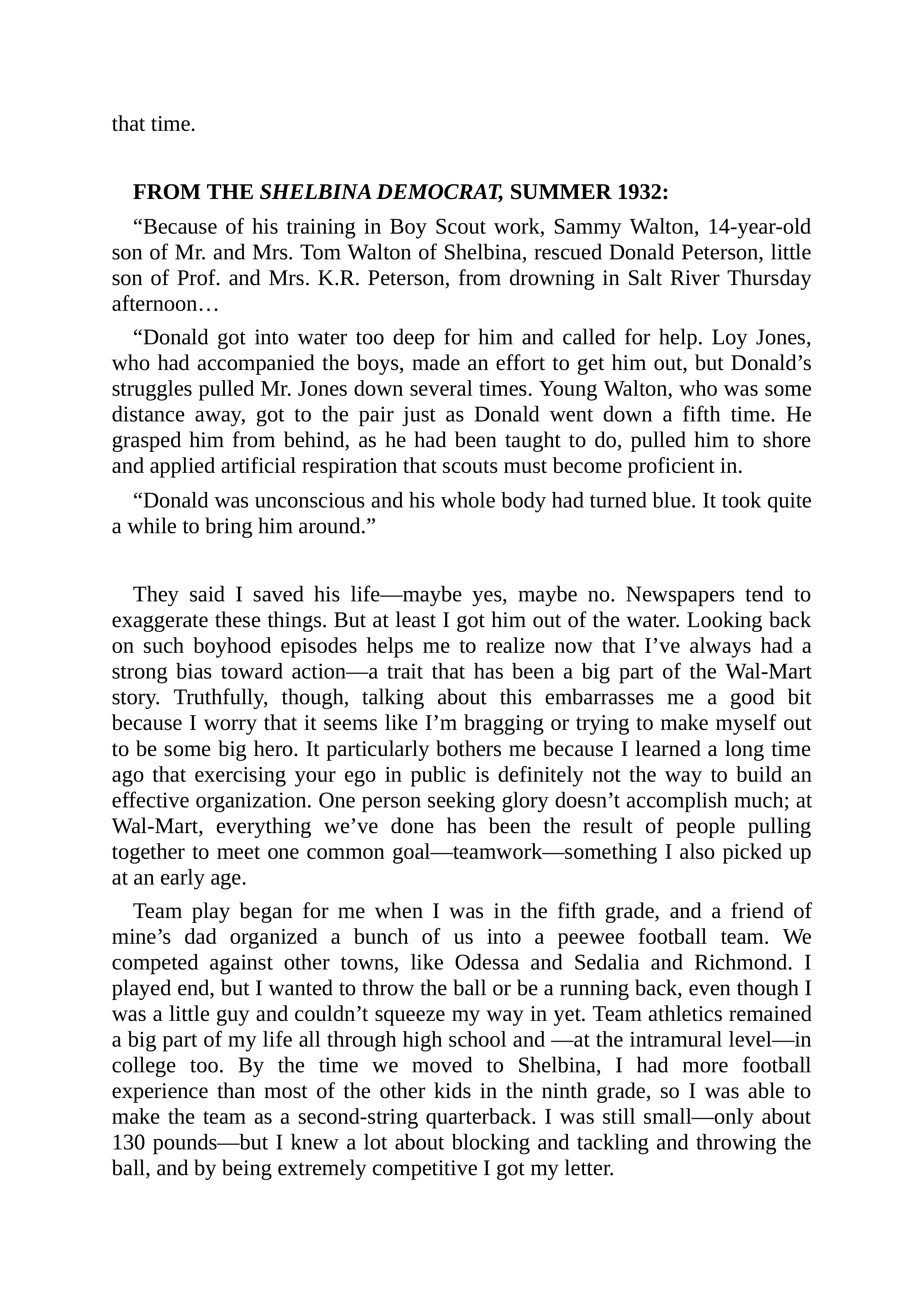 Walmart Founder Sam Walton Made in America Biography — page 20