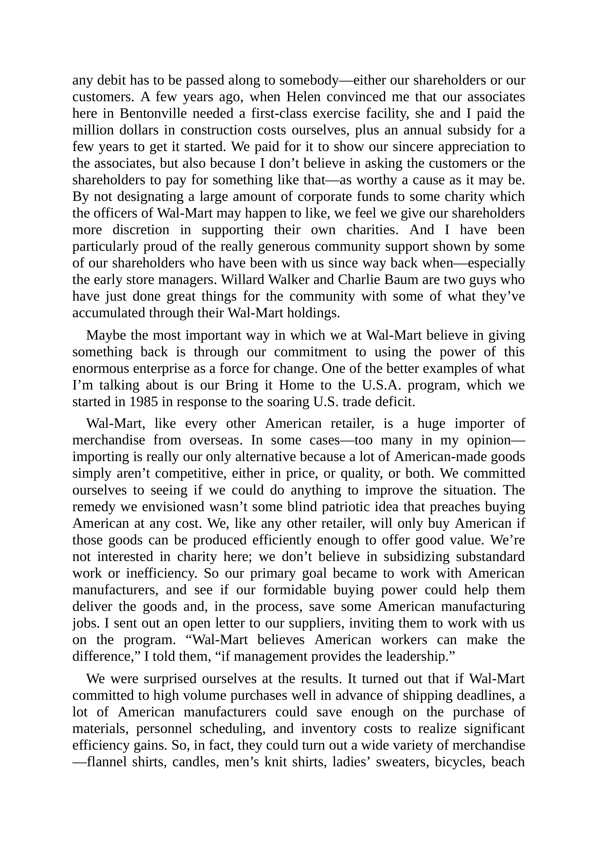 Walmart Founder Sam Walton Made in America Biography — page 200