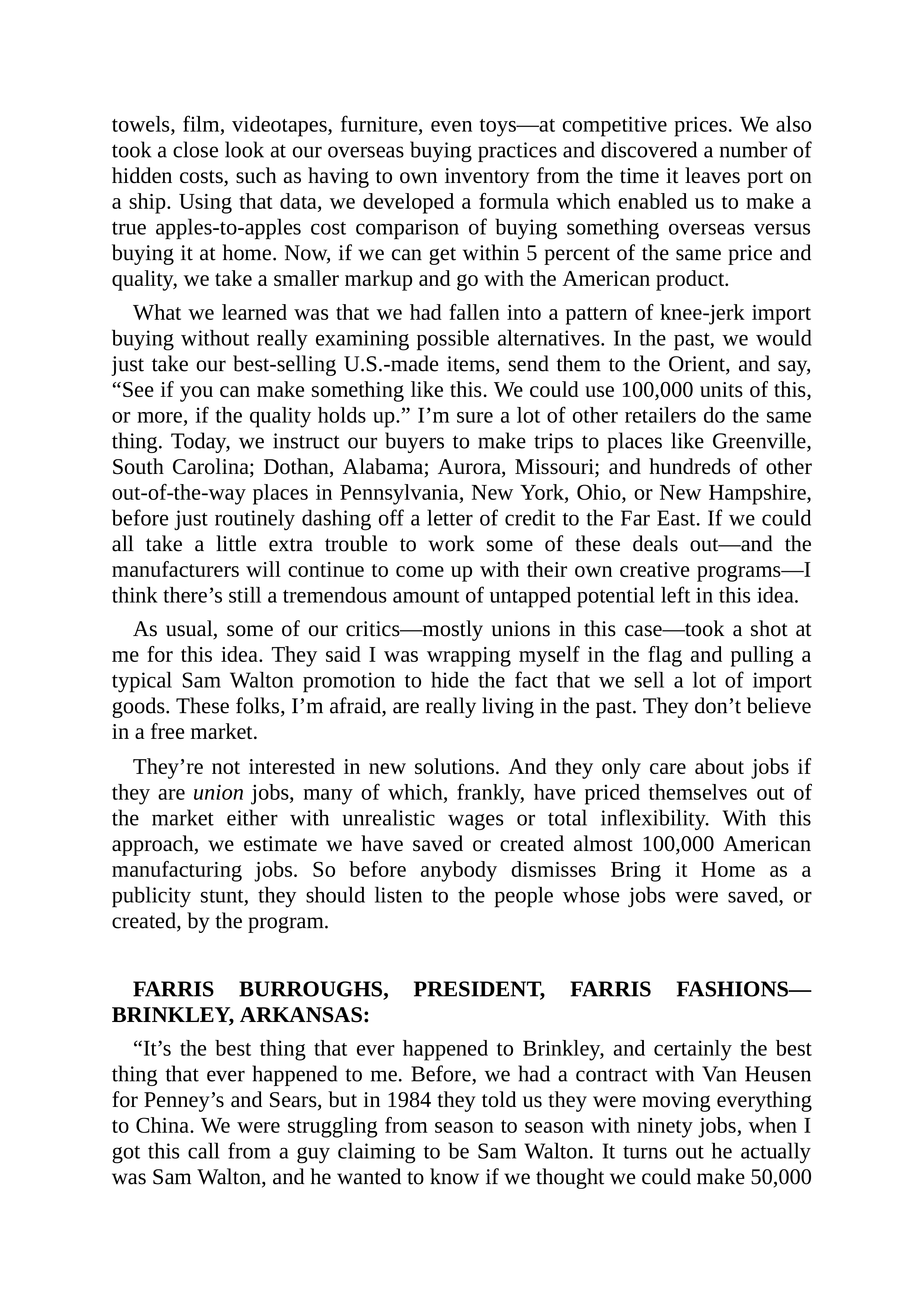 Walmart Founder Sam Walton Made in America Biography — page 201