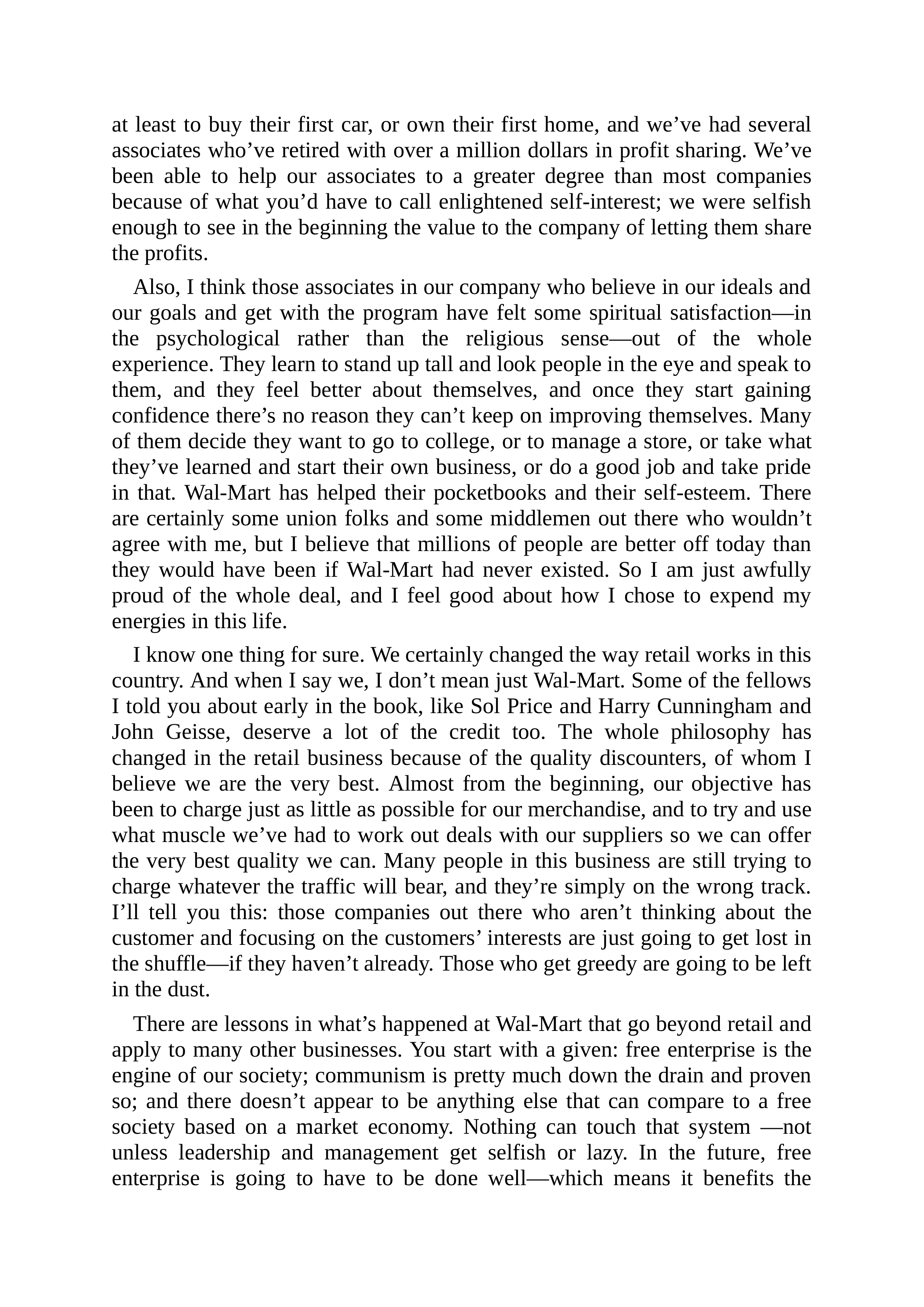 Walmart Founder Sam Walton Made in America Biography — page 209