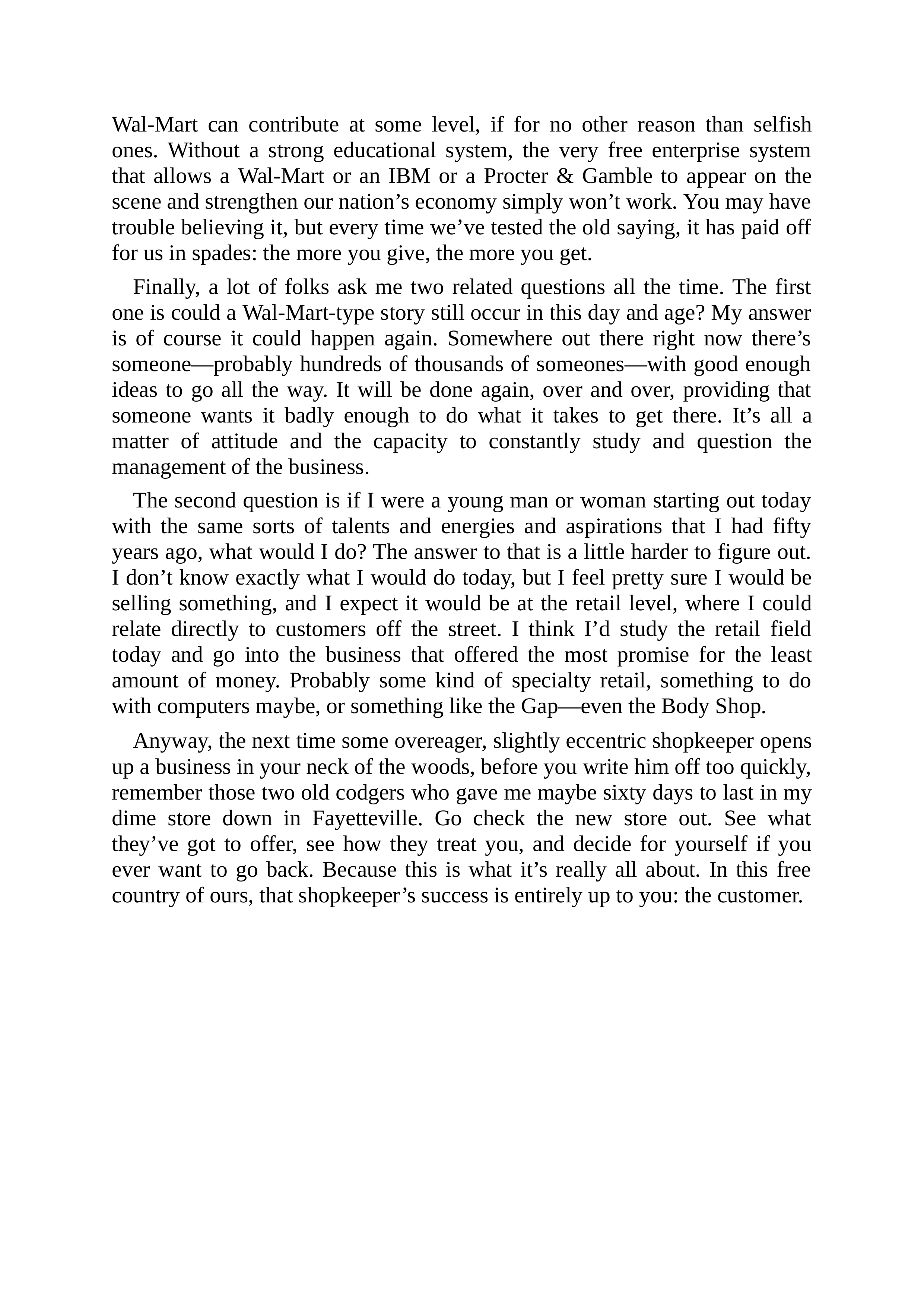 Walmart Founder Sam Walton Made in America Biography — page 212