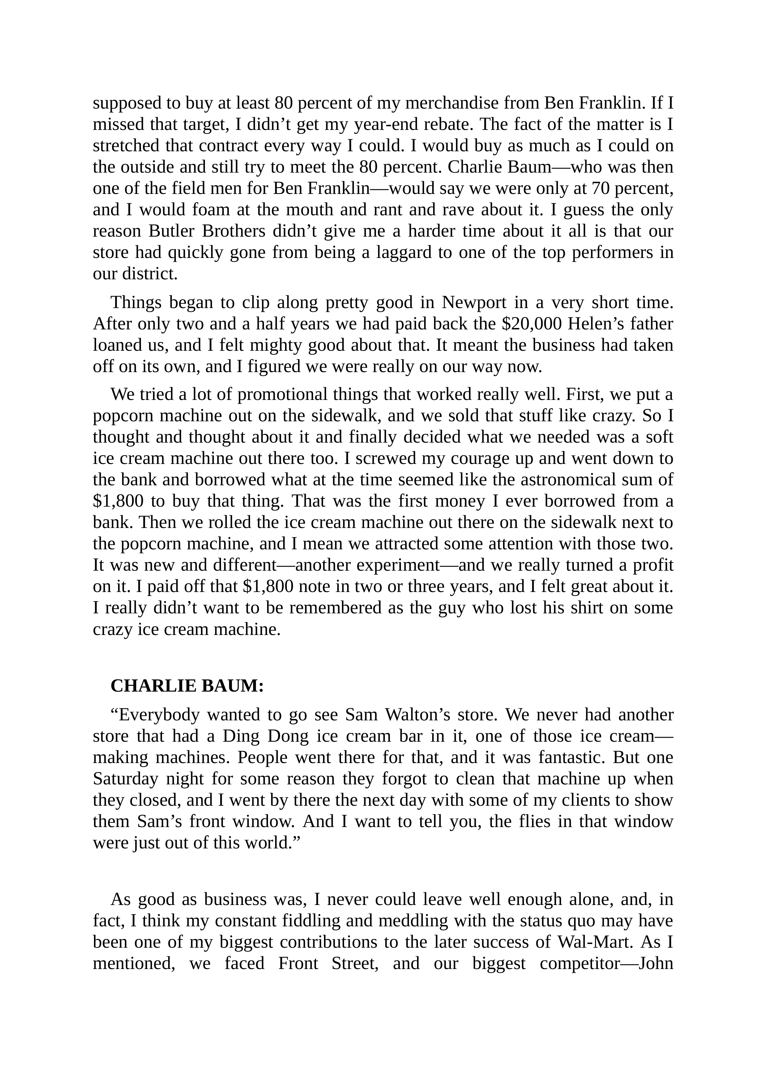 Walmart Founder Sam Walton Made in America Biography — page 31