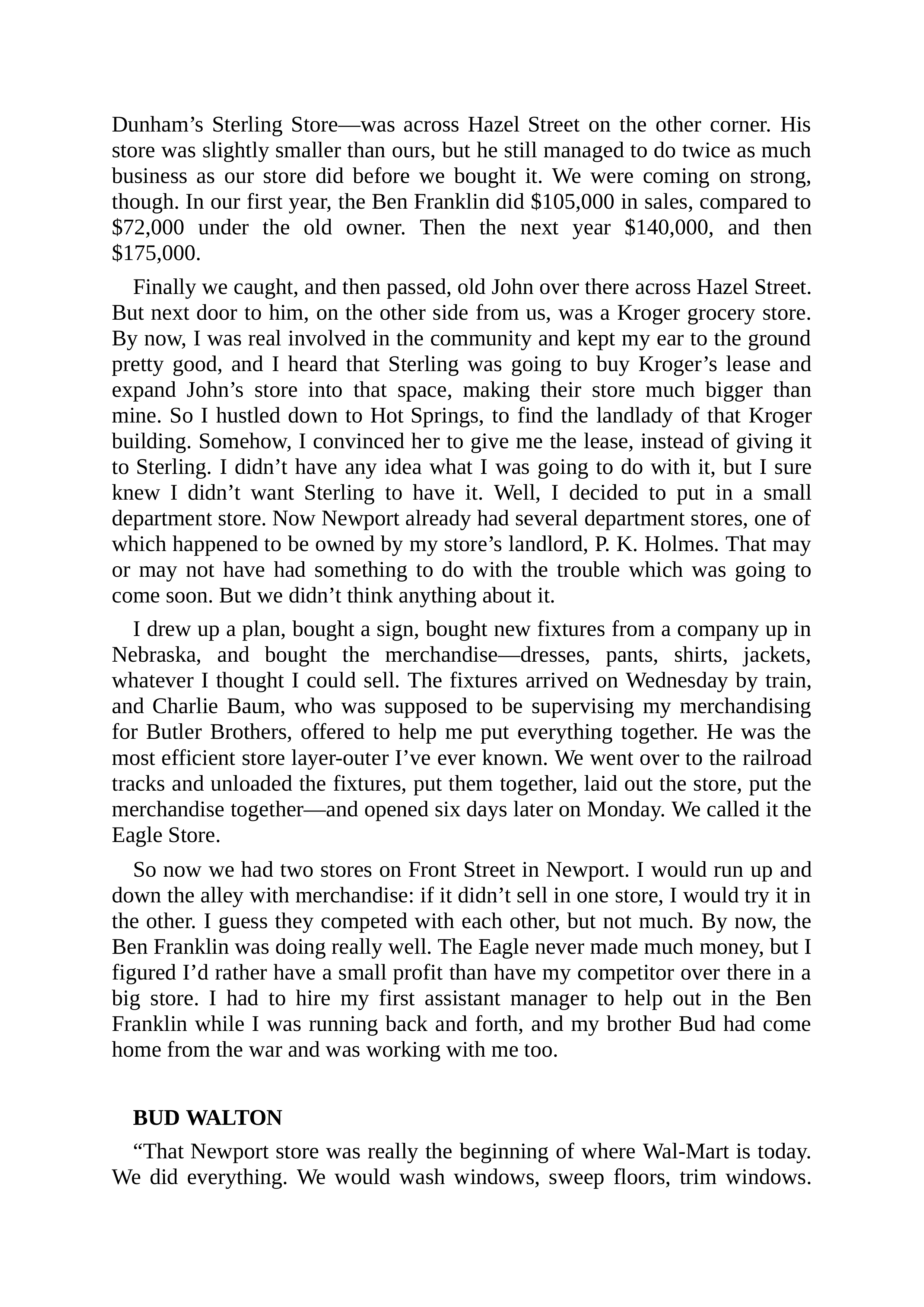 Walmart Founder Sam Walton Made in America Biography — page 32