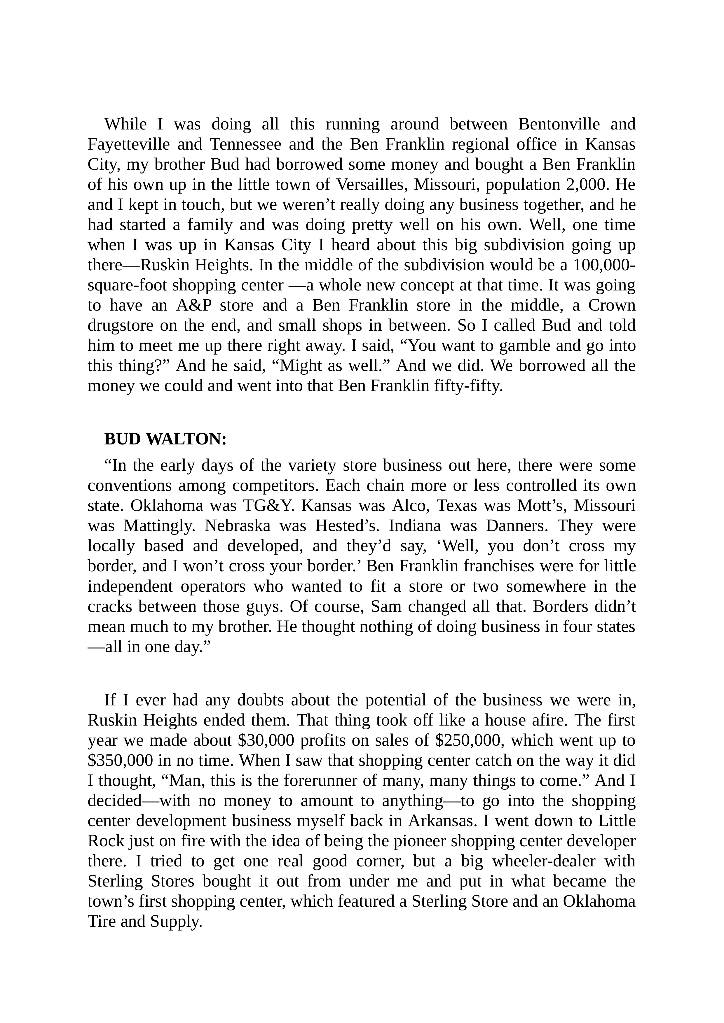 Walmart Founder Sam Walton Made in America Biography — page 40