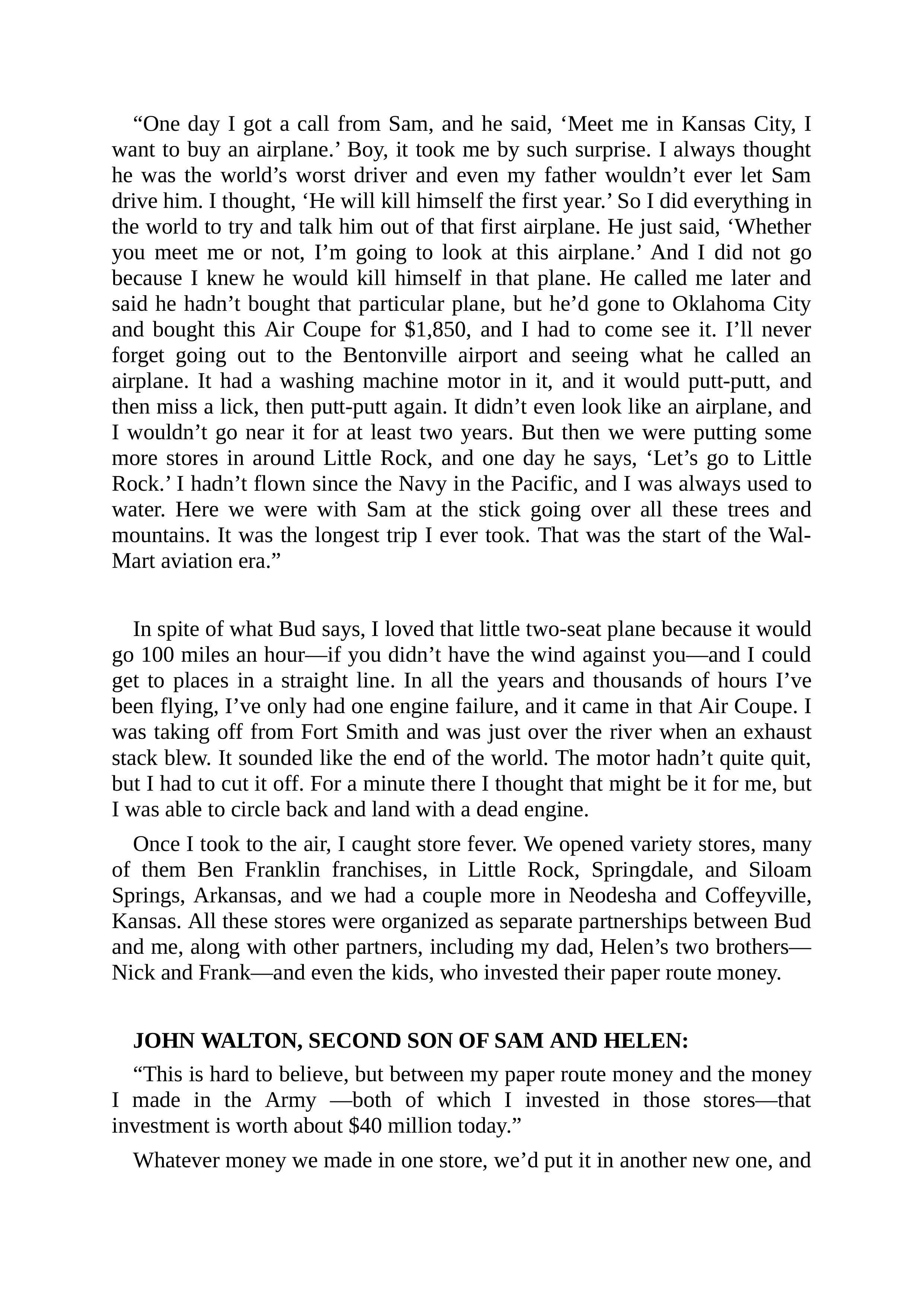 Walmart Founder Sam Walton Made in America Biography — page 42